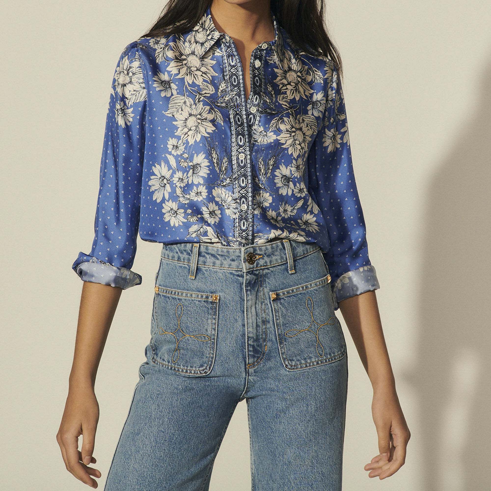 sandro blouse sale