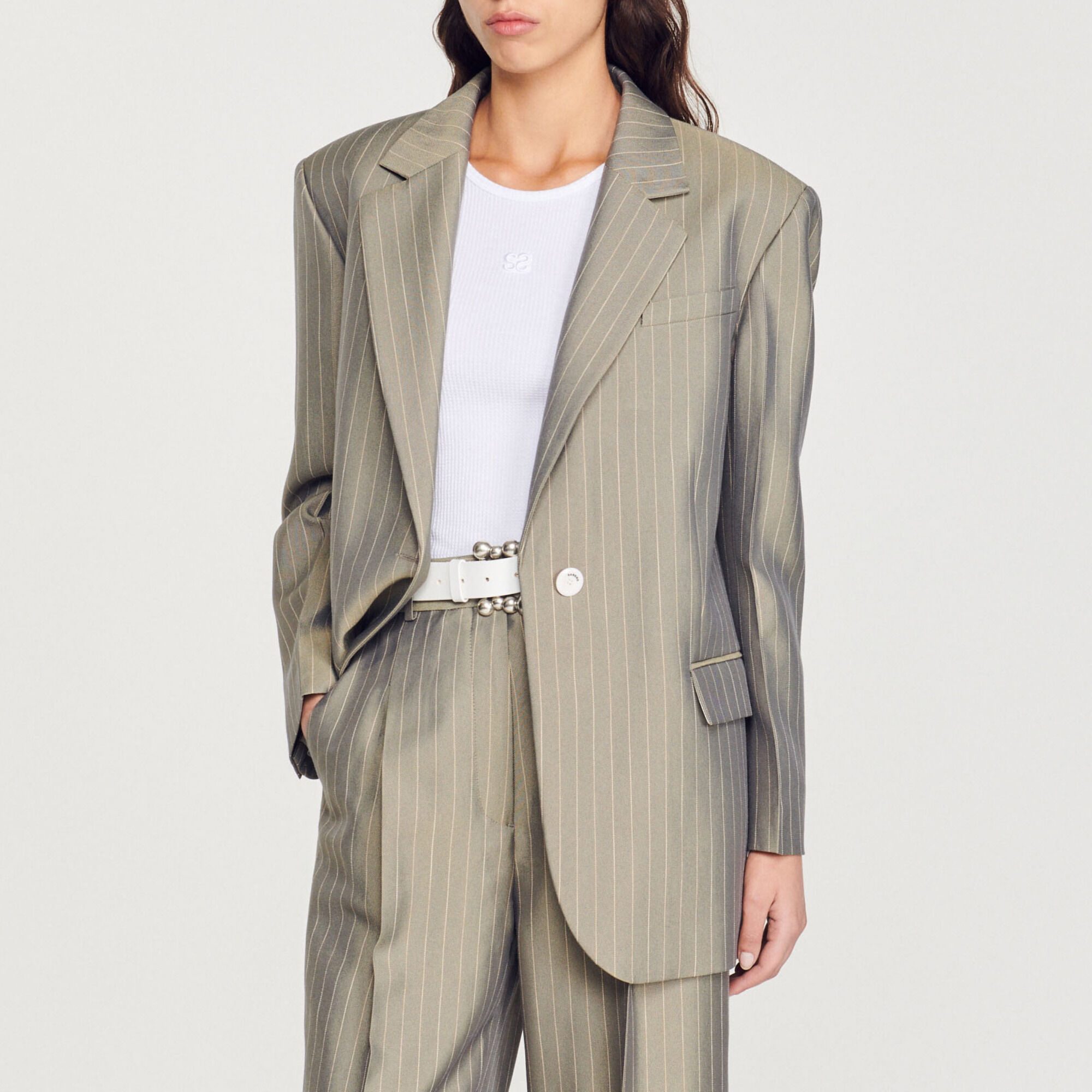 Tailleur kaki store femme