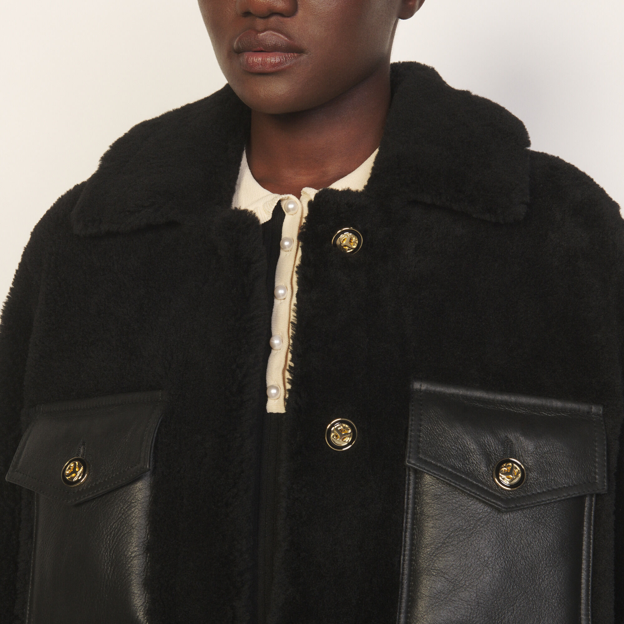 Sheepskin coat All Selection Sandro paris