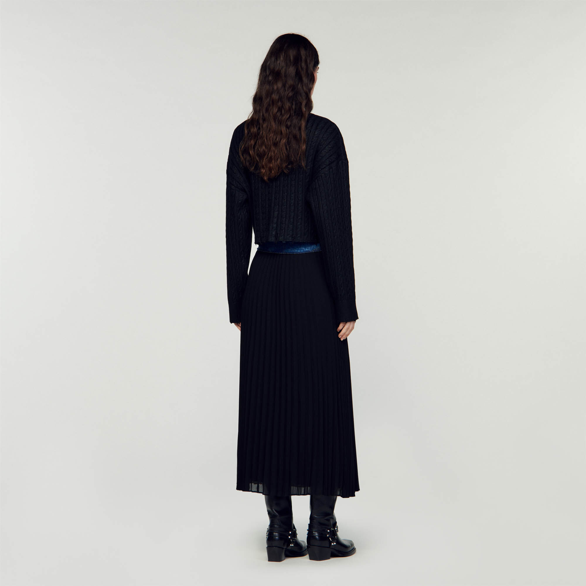 Jupe longue plissée sandro new arrivals
