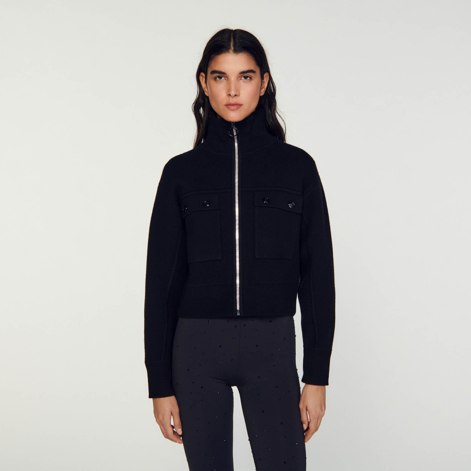 Zip up top coatigan