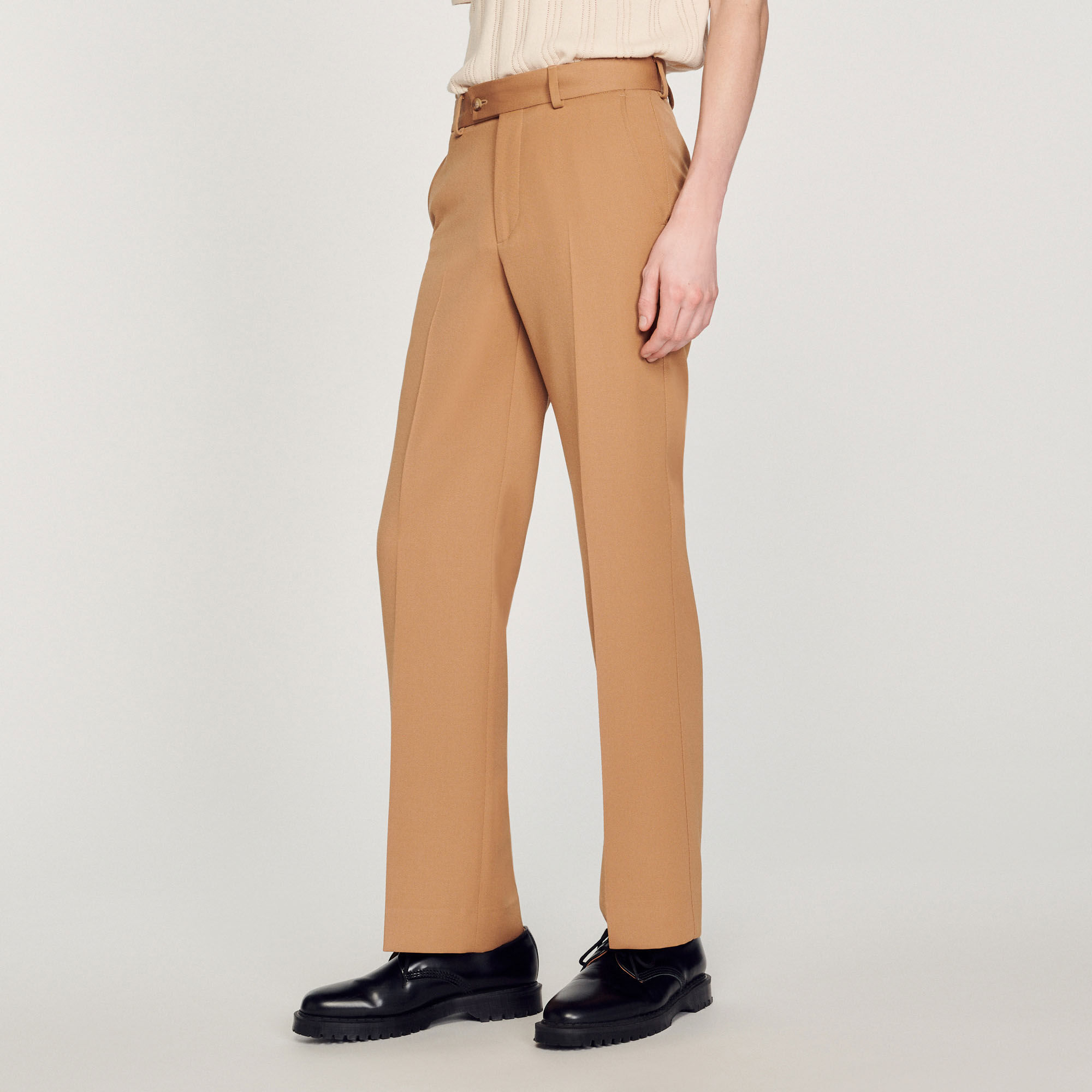 Cropped WoolBlend Jersey Trousers  Endource