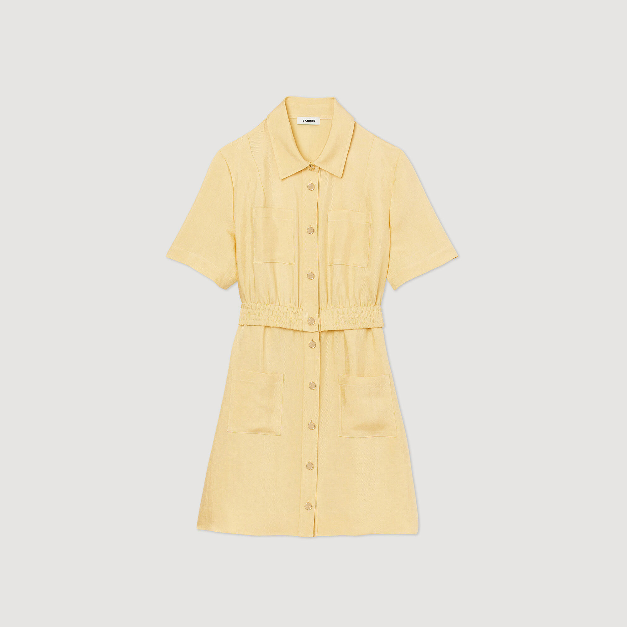 Short buttoned dress