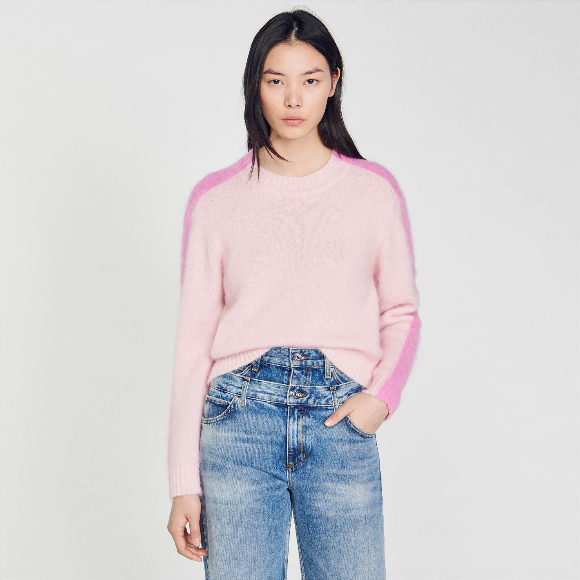 Crop top pink jumper