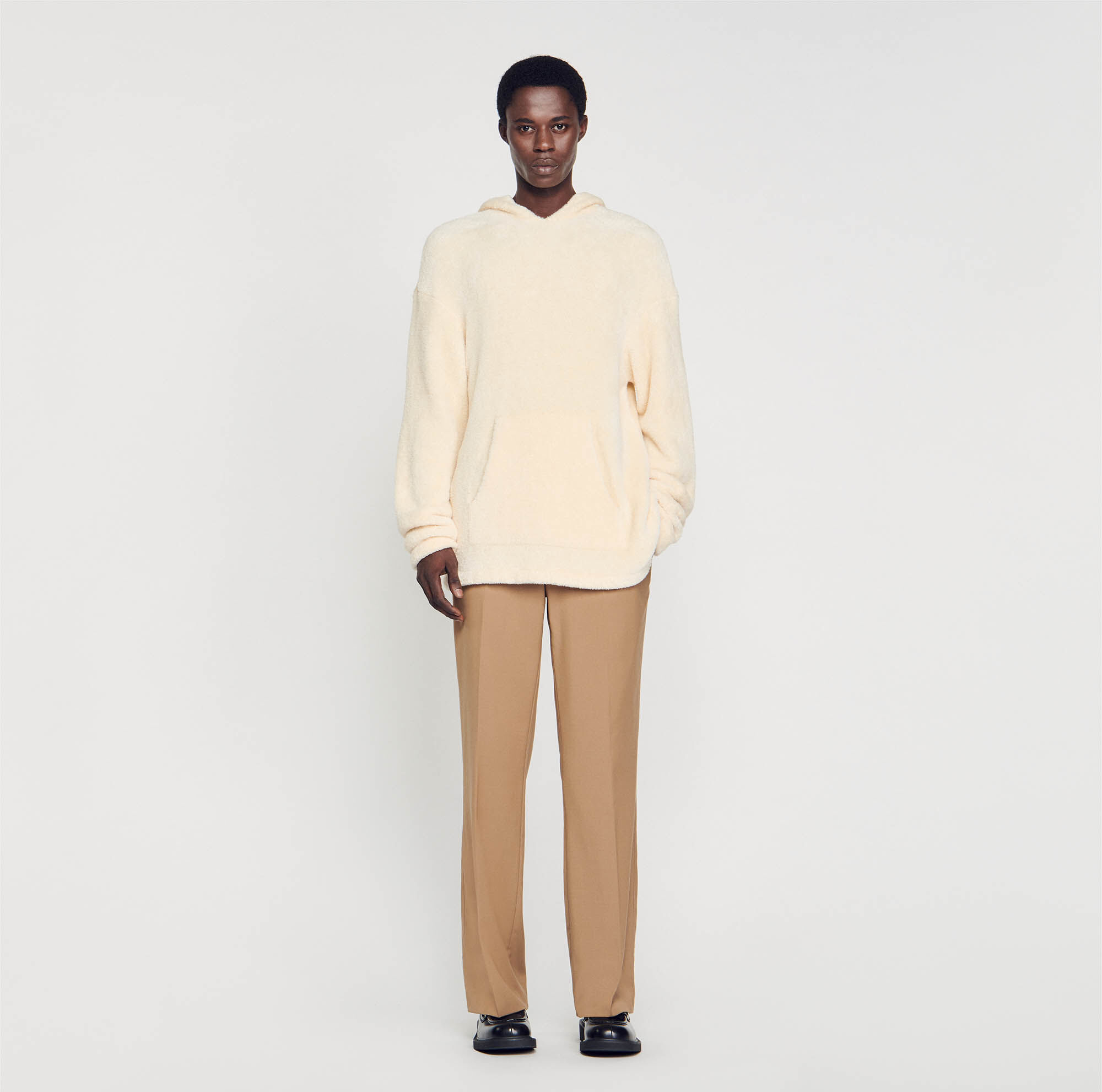 Hoodie beige homme online