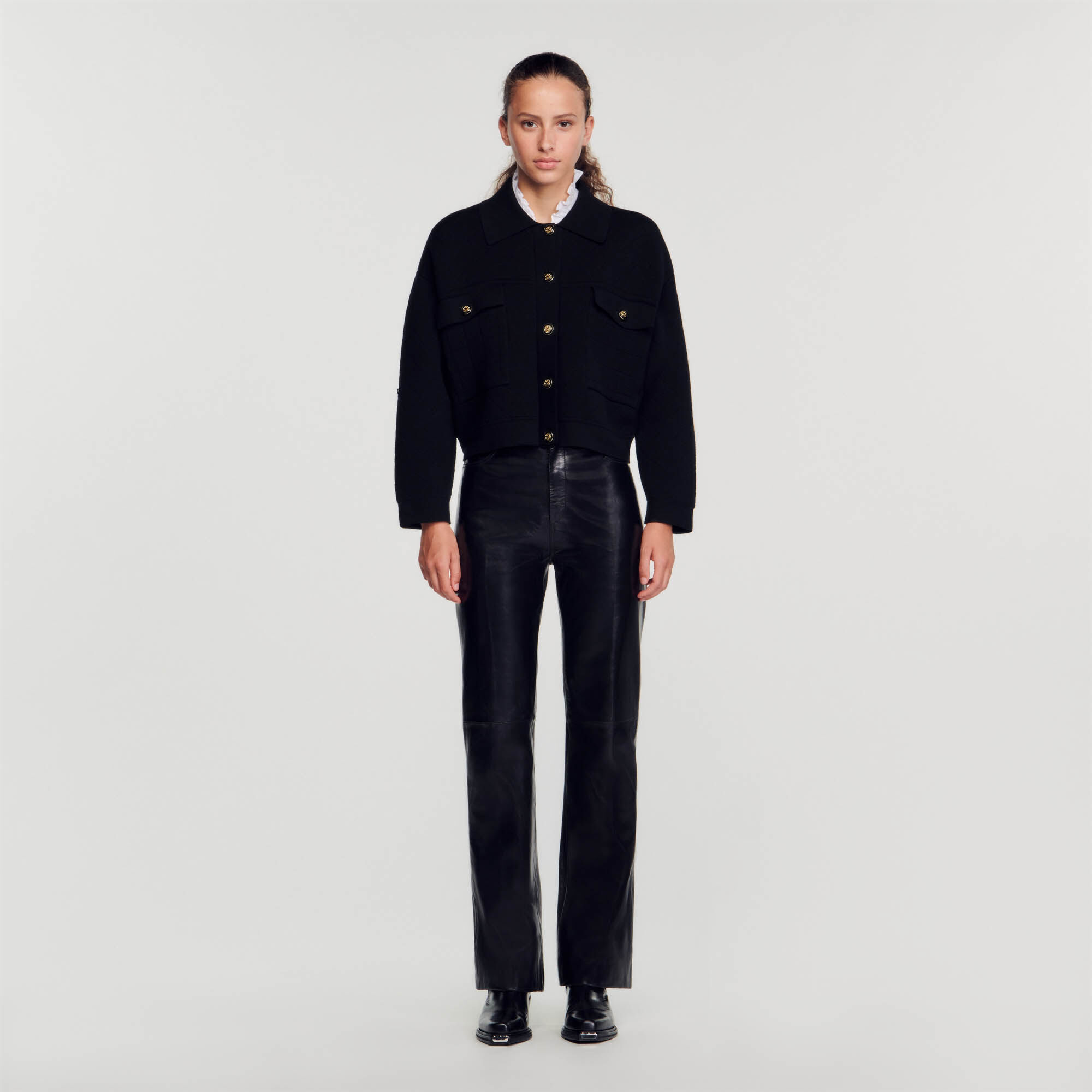 Sandro shop black cardigan
