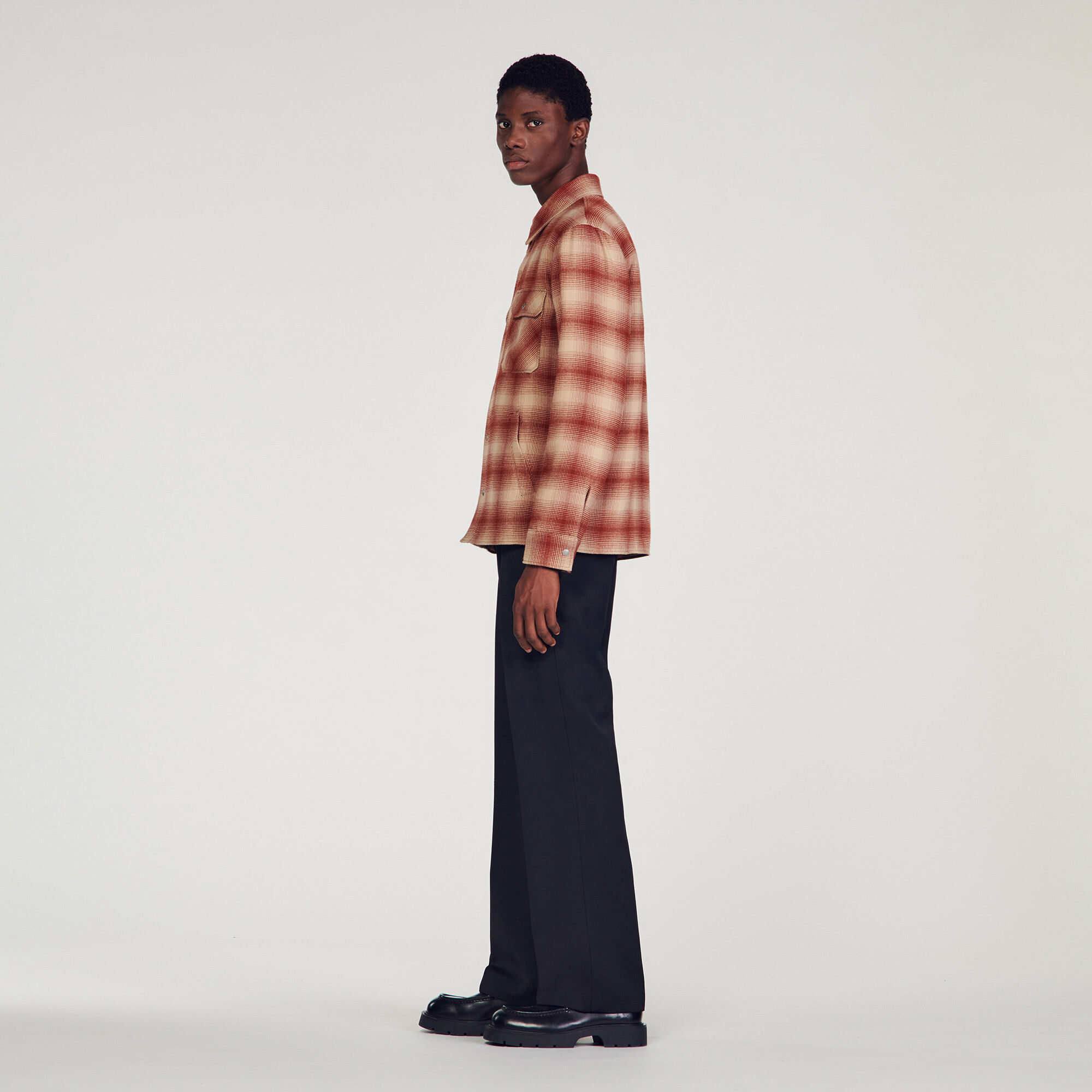 Sandro store check coat