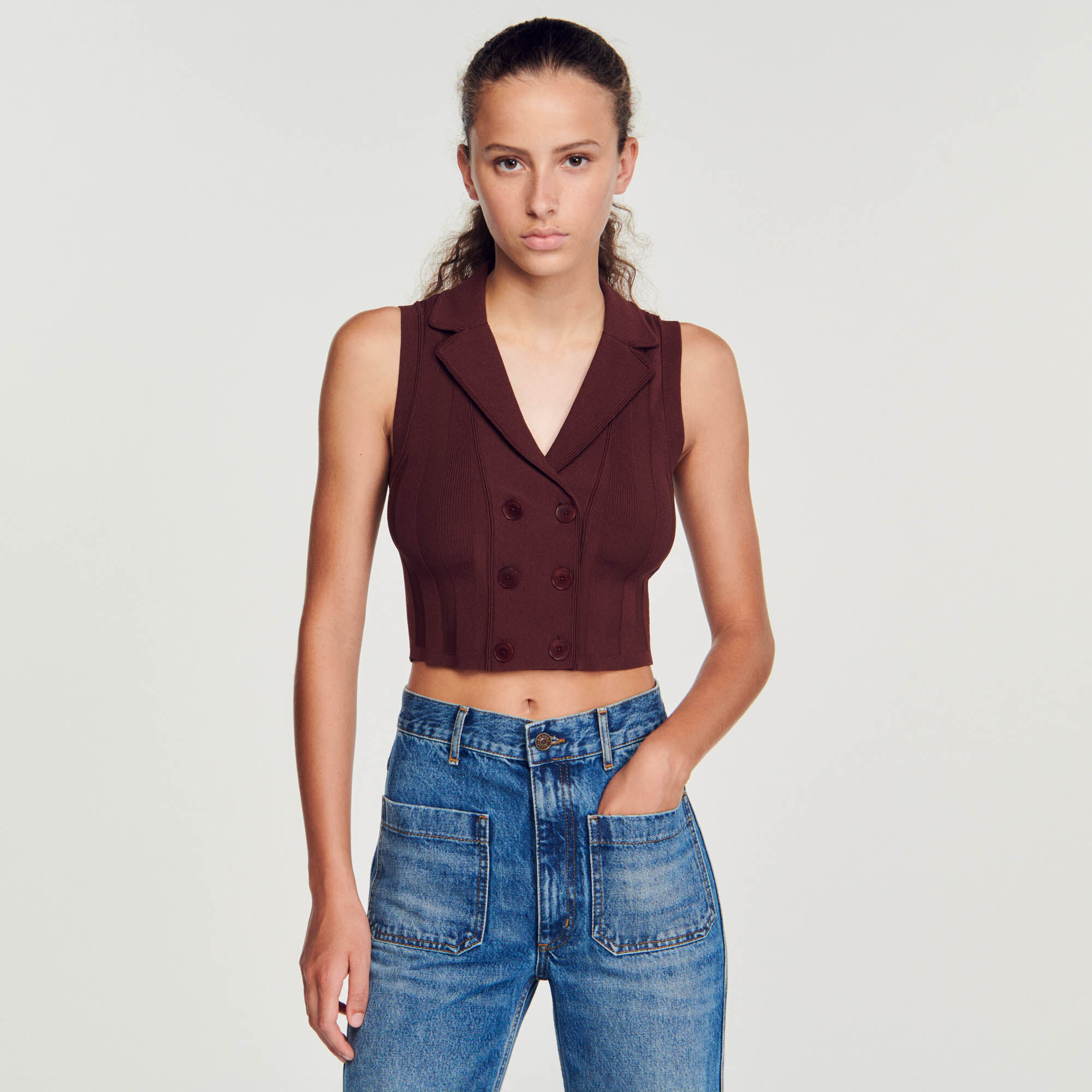 Sandro gilet femme outlet