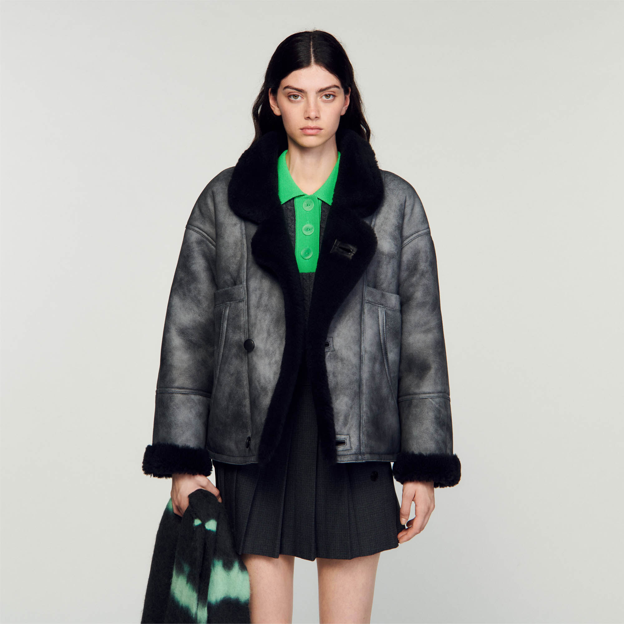 The shearling outlet coat