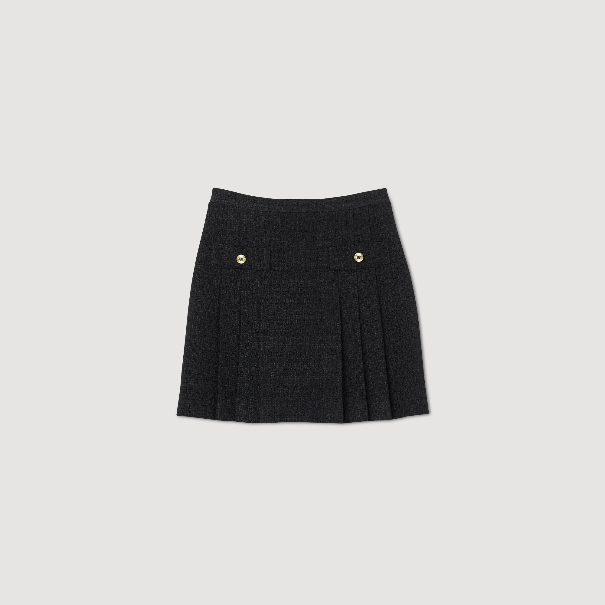 Pleated tweed skirt Skirts Shorts Sandro paris