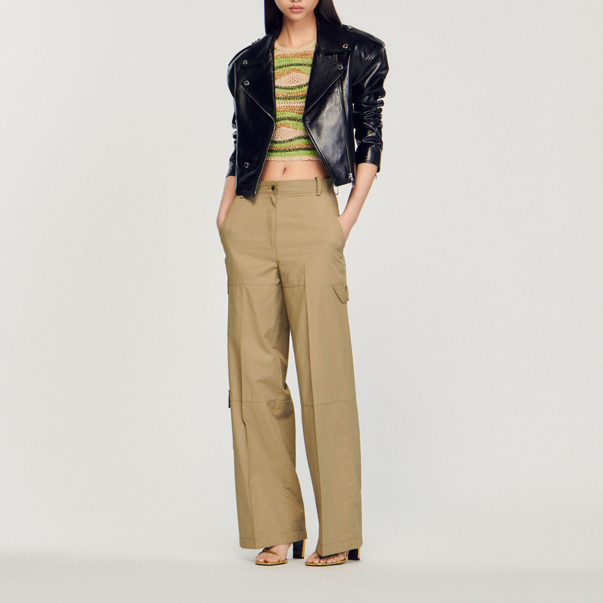 Veste cargo kaki 2025 femme