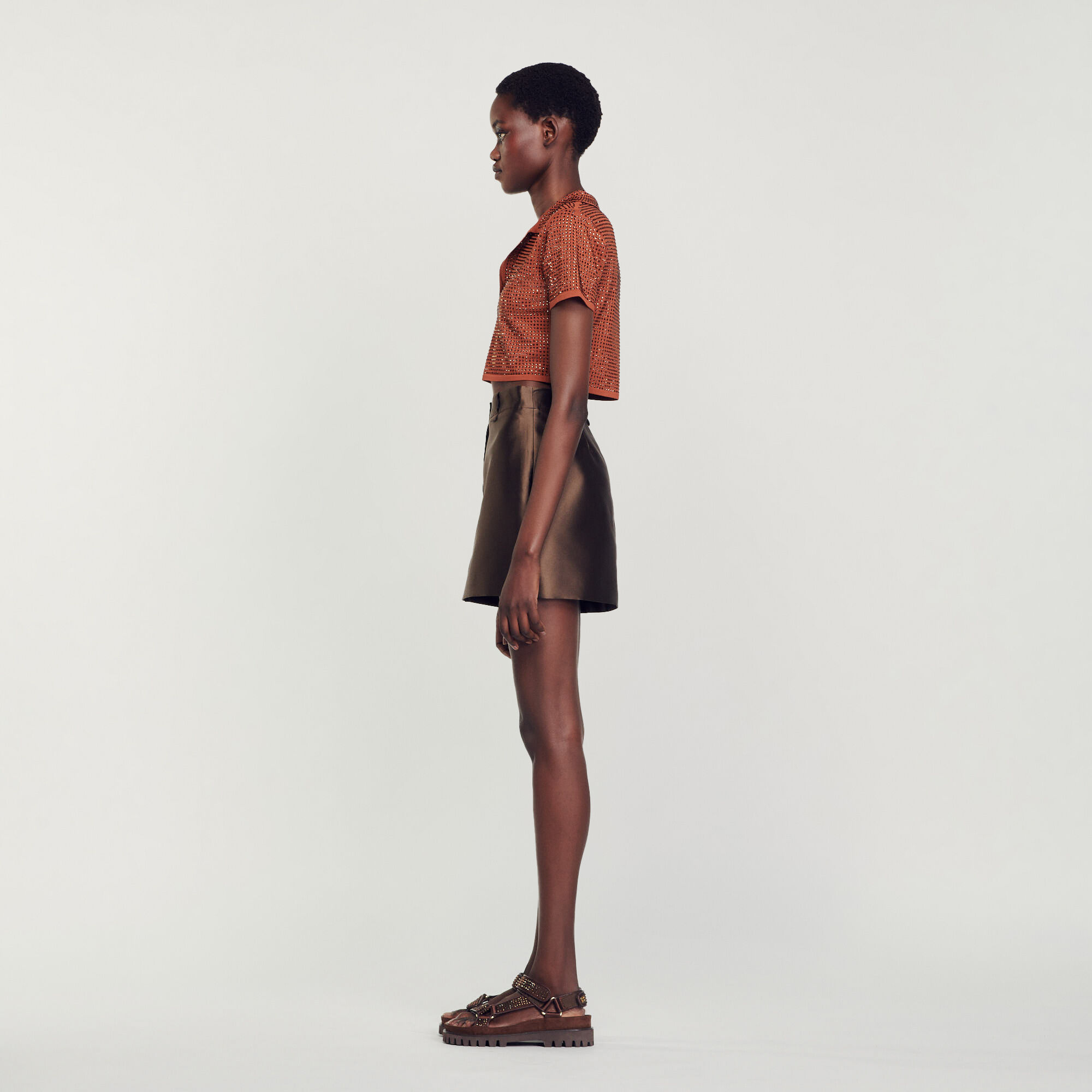 Short satin 2025 femme