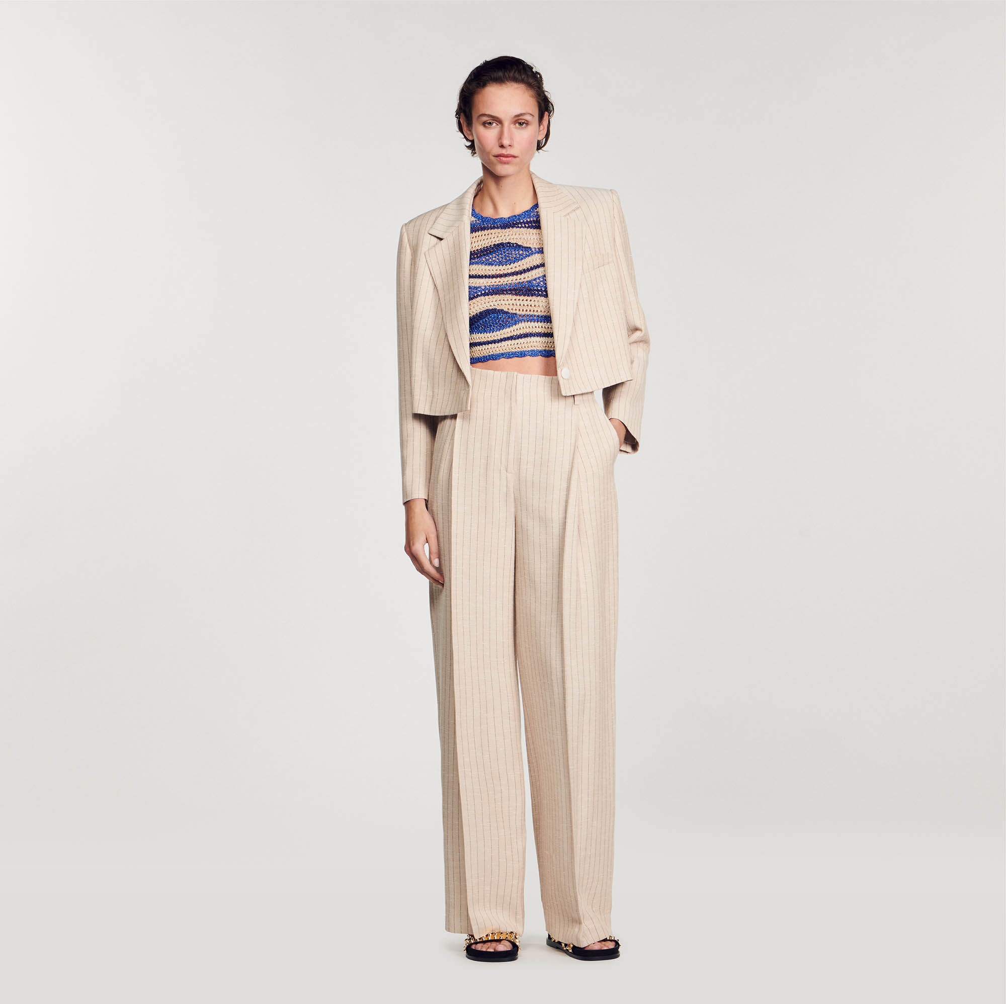 Pantalon fluide discount et large