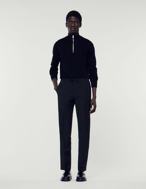 Trousers with elasticated waist - Pants & Shorts - Sandro-paris.com