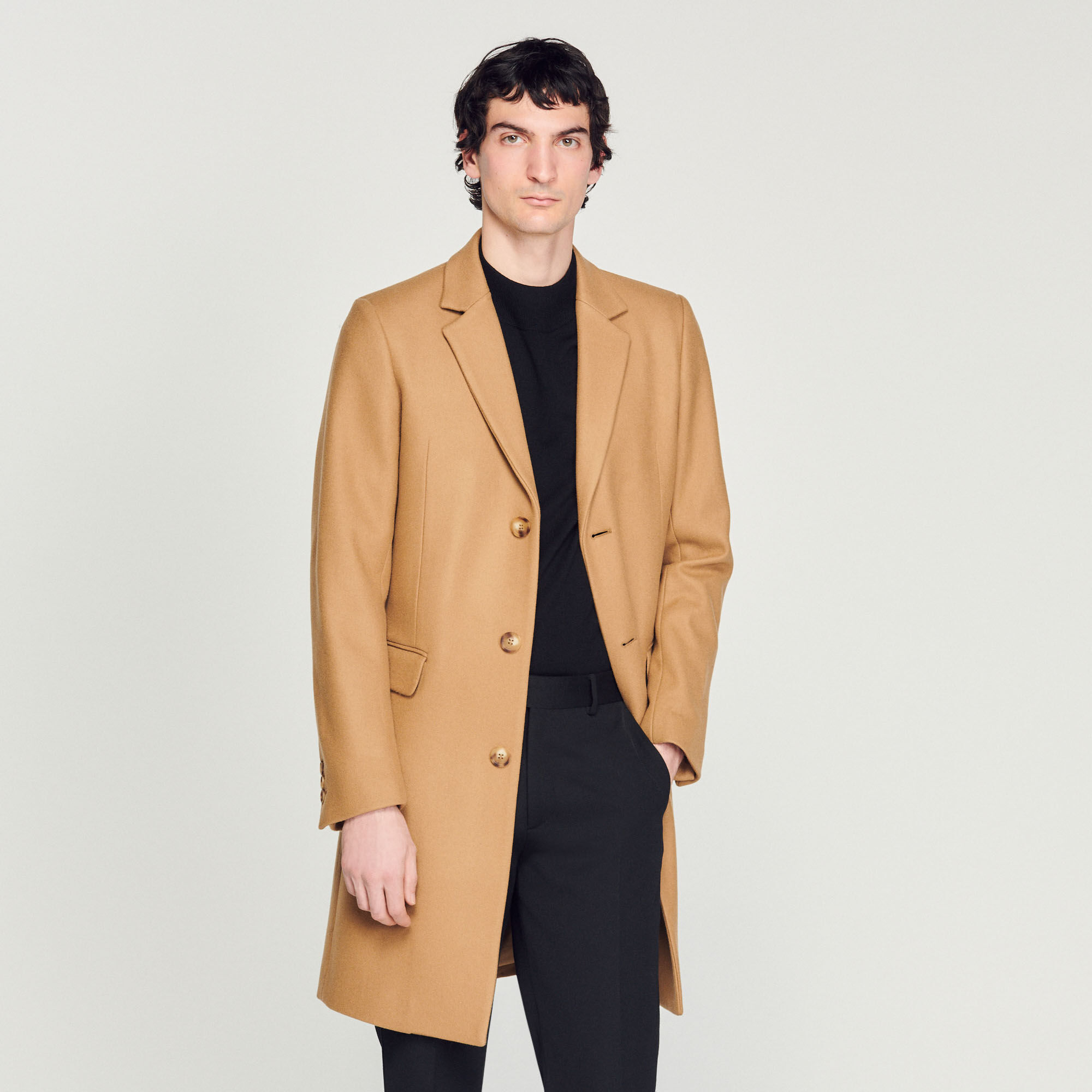 Cashmere coat men hot sale