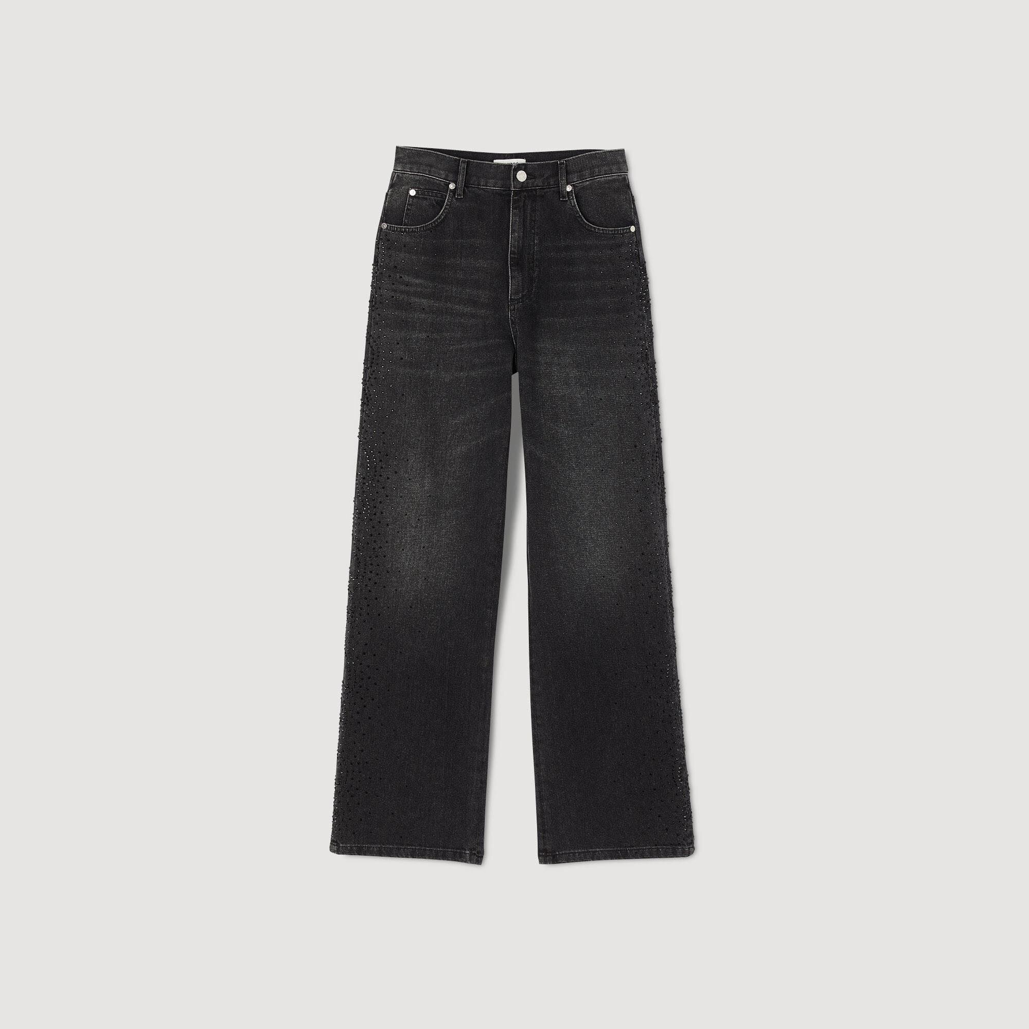 Jeans droit hotsell noir femme