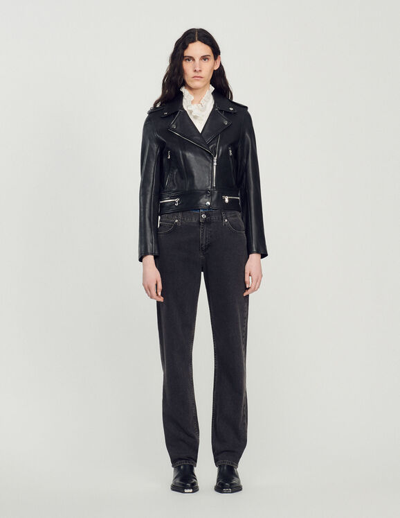 Leather jacket - Blazers & Jackets - Sandro-paris.com