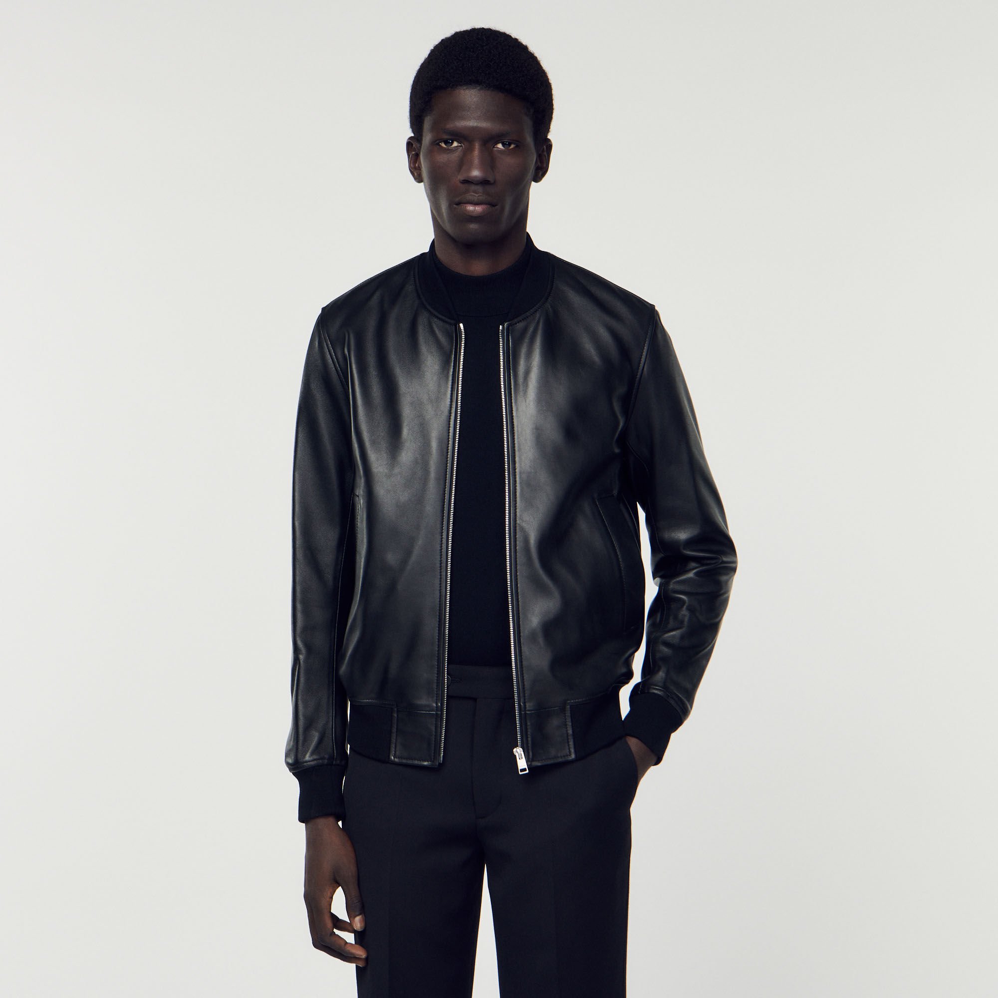 Sandro paris bomber jacket best sale