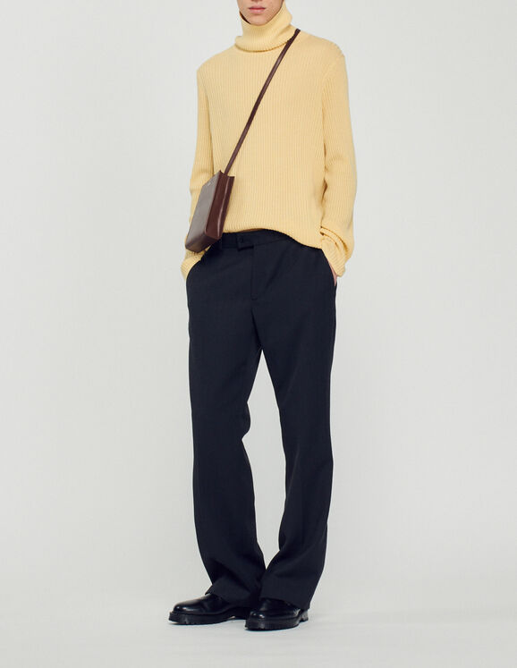 Roll neck sweater Yellow Homme