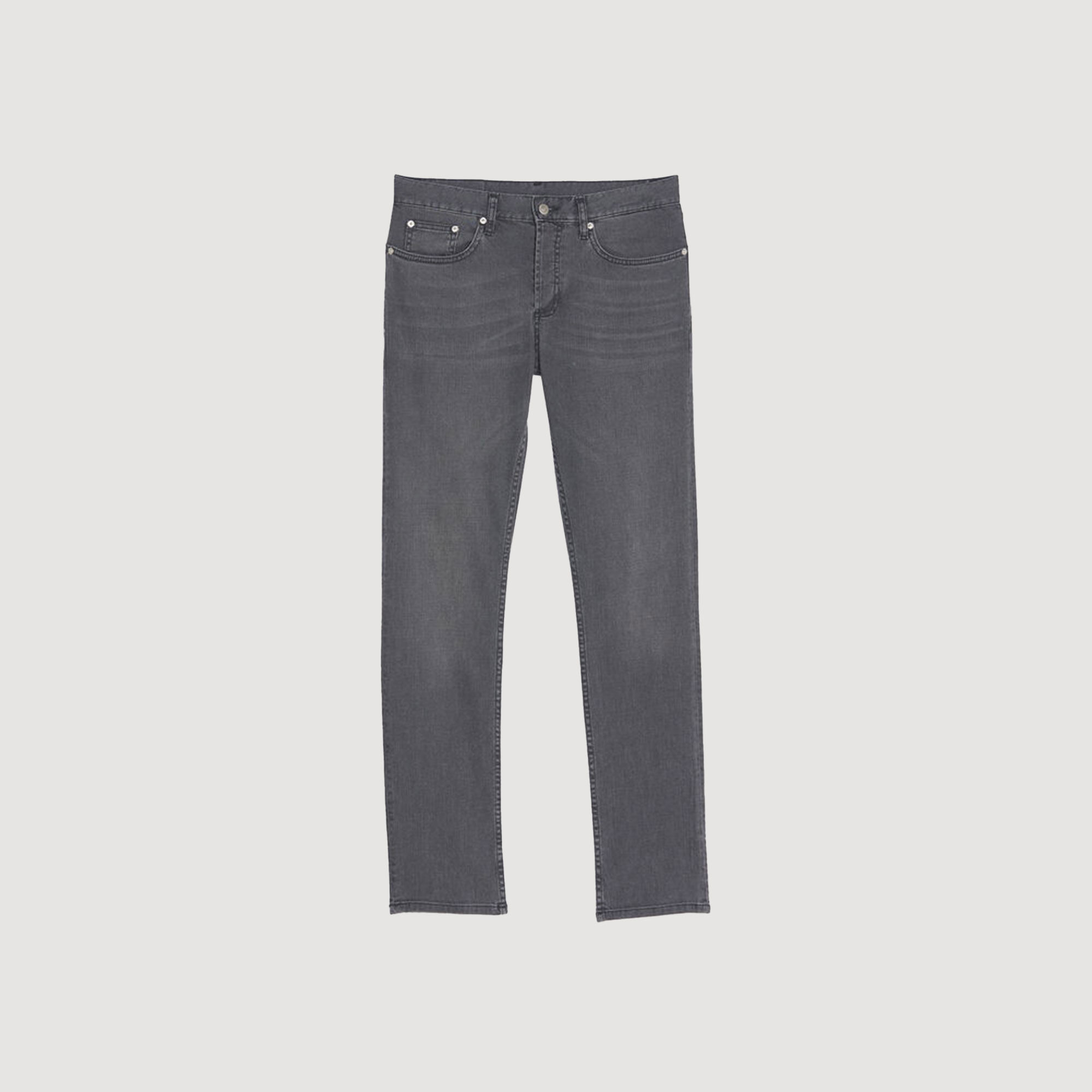 Jean gris délavé hot sale homme