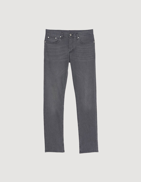 Washed grey jeans - More Responsible - Sandro-paris.com