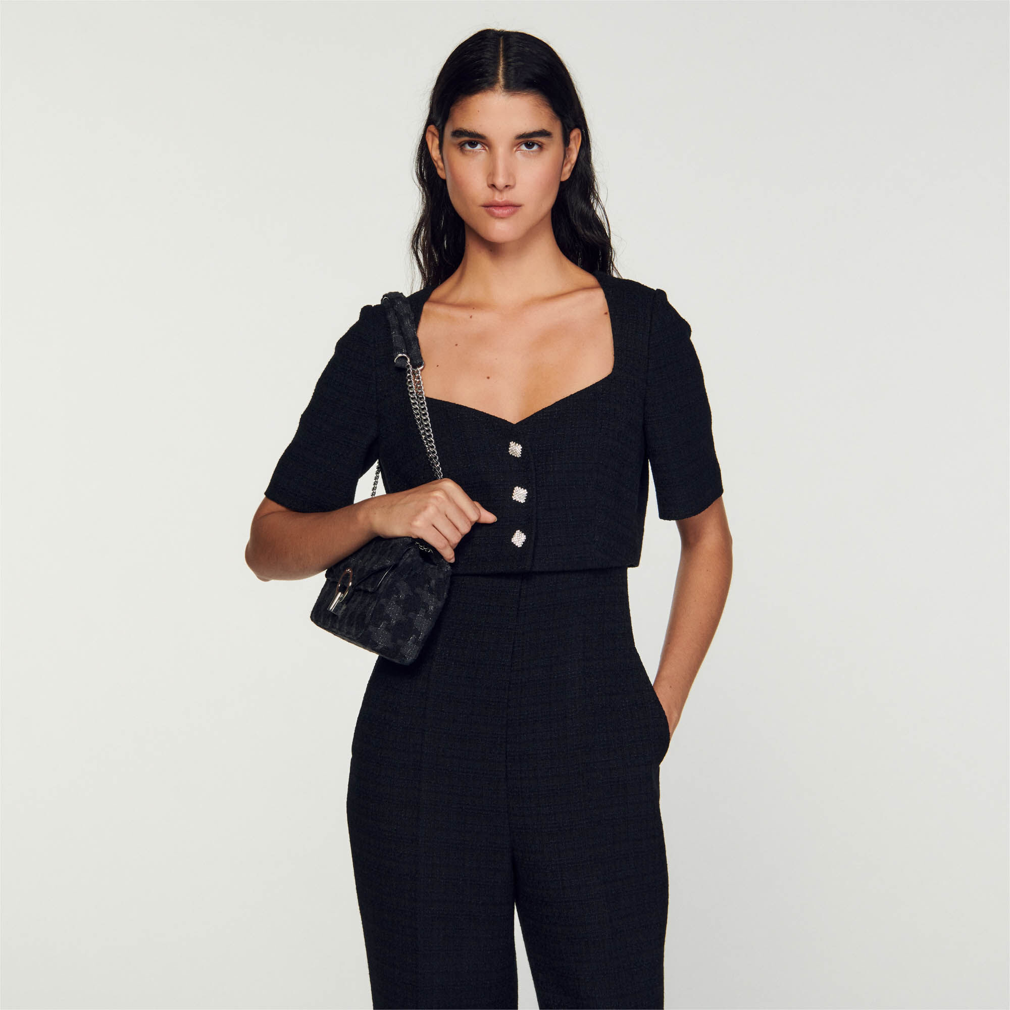 Womens tweed discount trouser suit