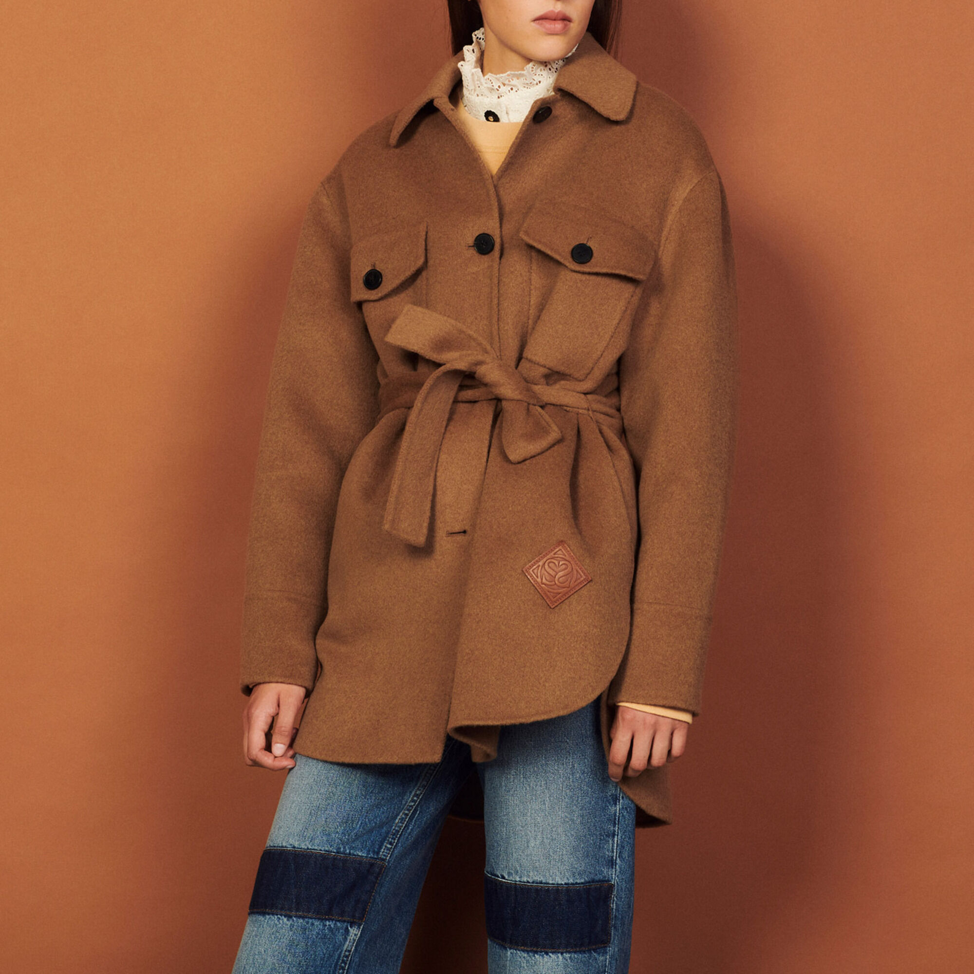 Sandro duffle coat clearance