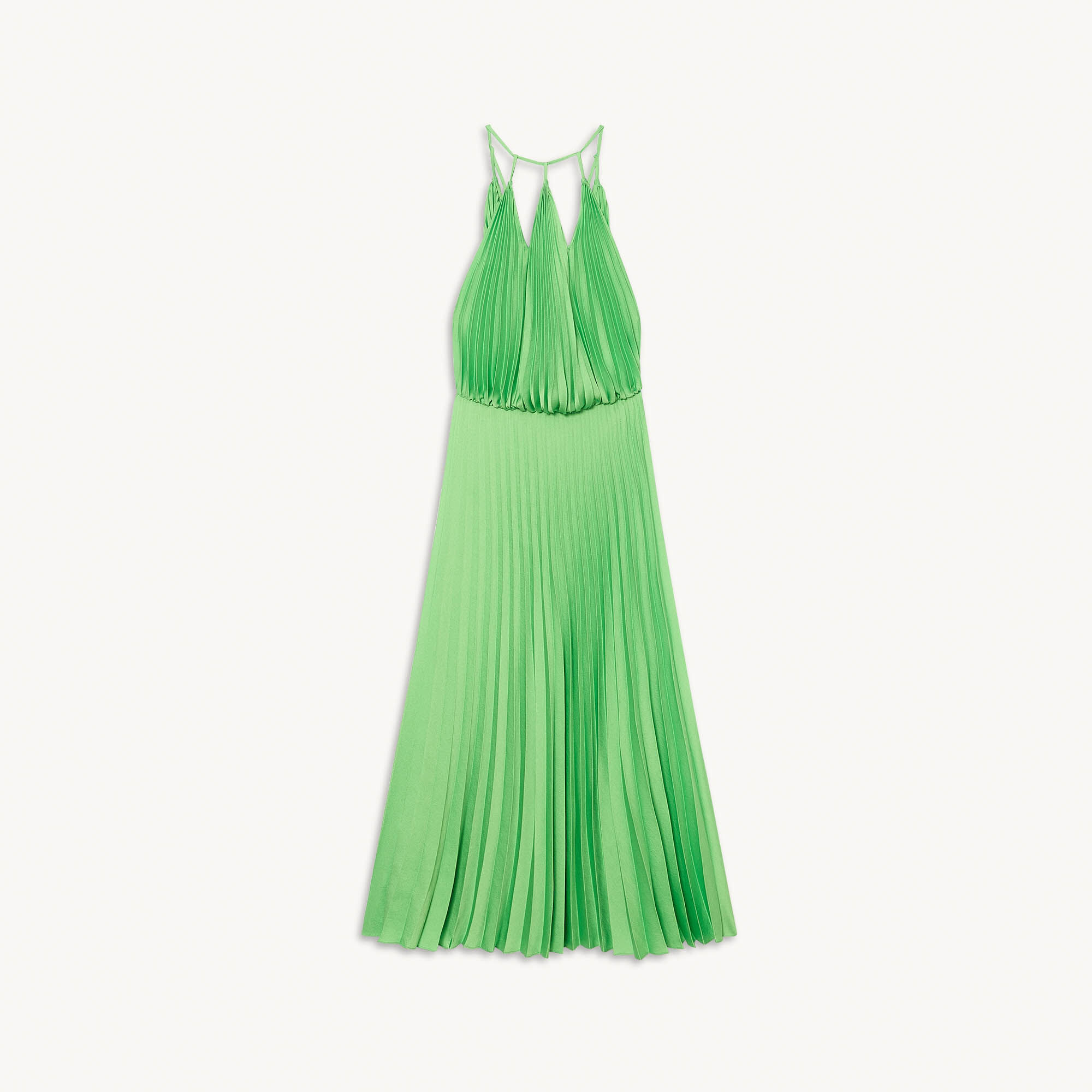 Green pleated dress tesco online