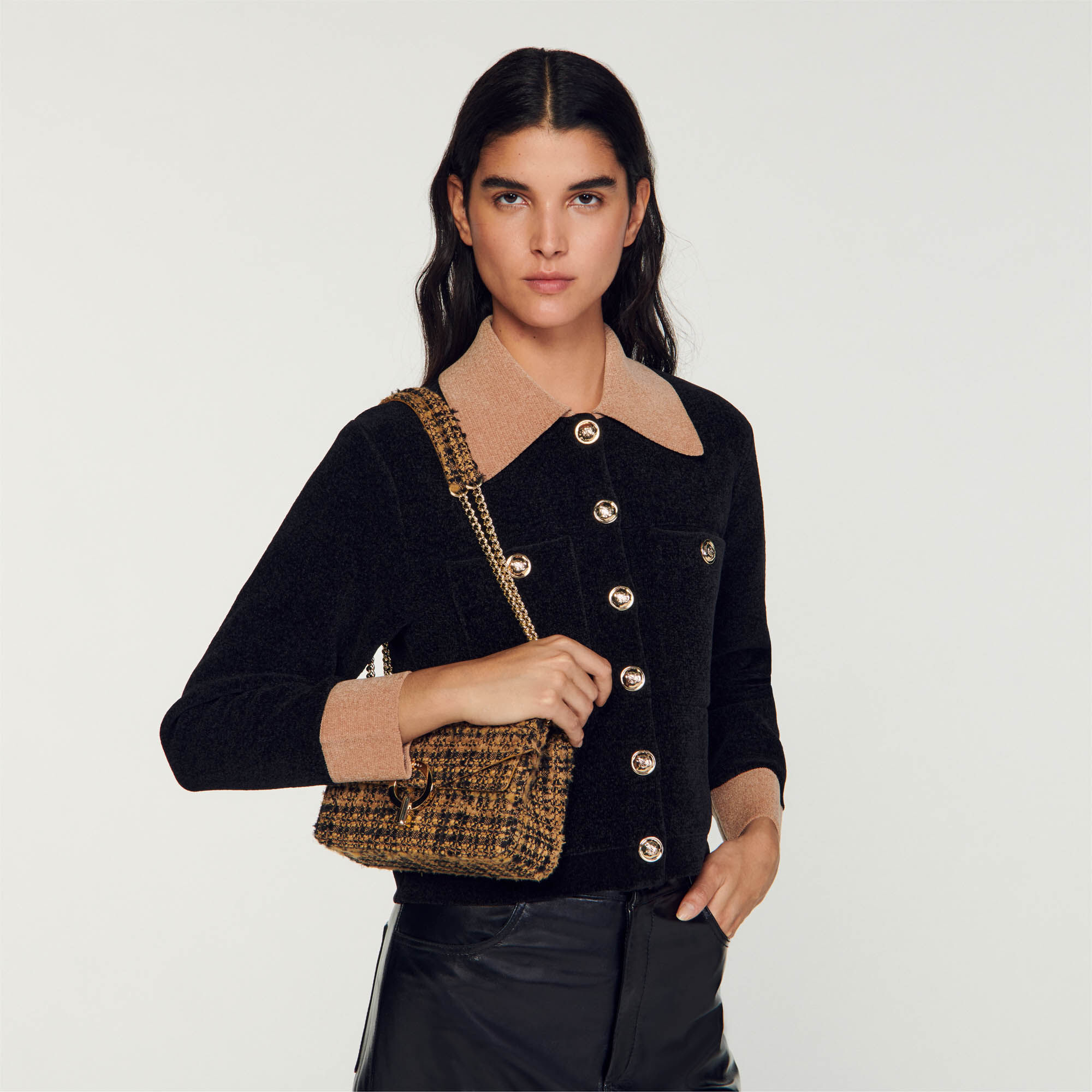 Tweed bag top
