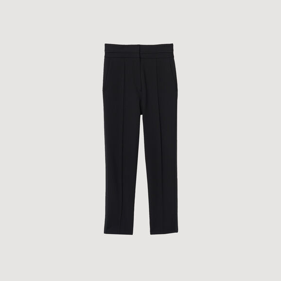 Classic trousers with high-waisted