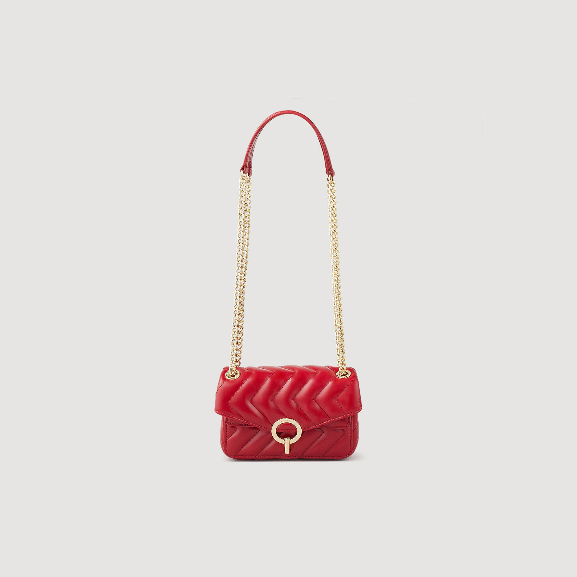 Plain leather Yza Mini Bag More Responsible Sandro paris