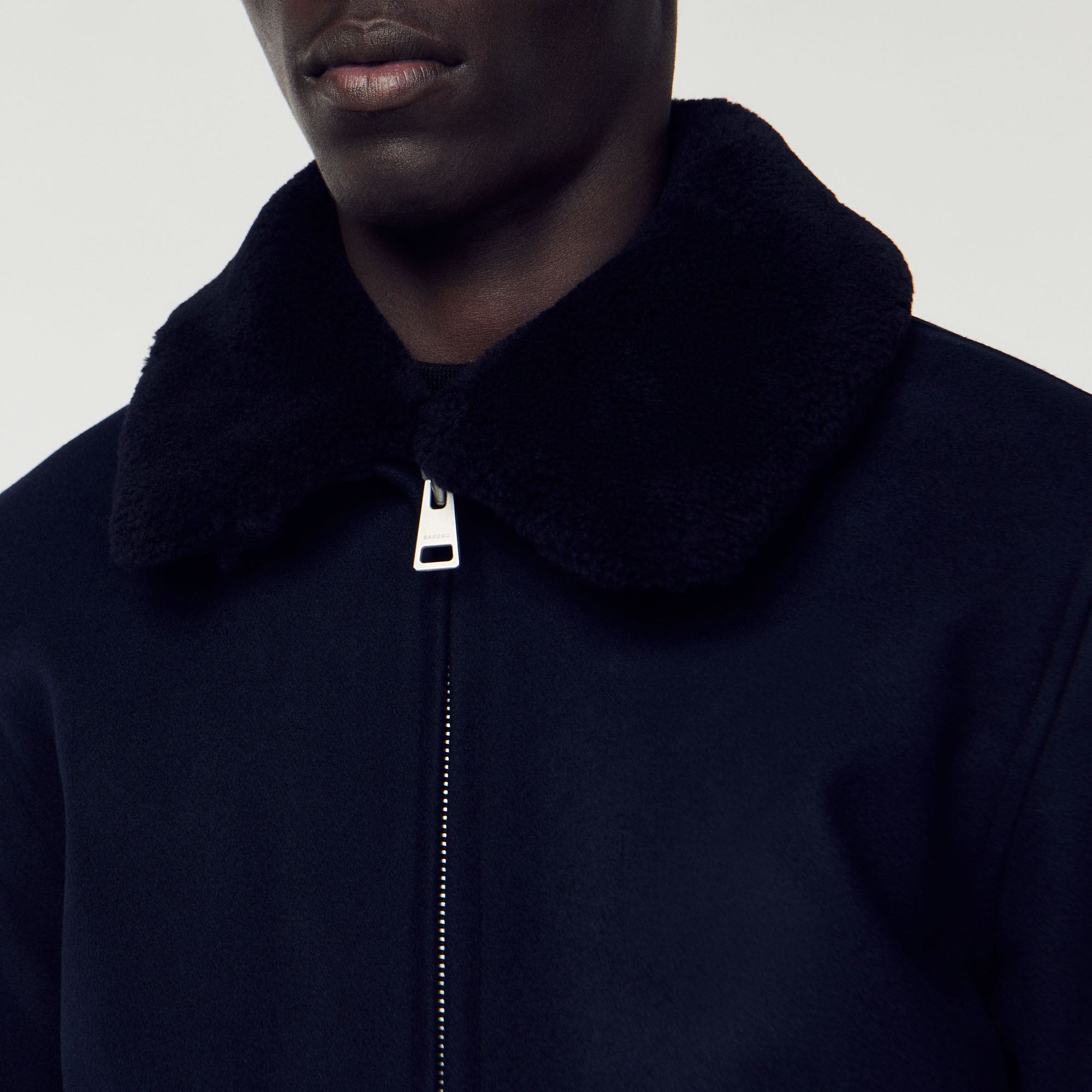 Blouson aviateur col mouton