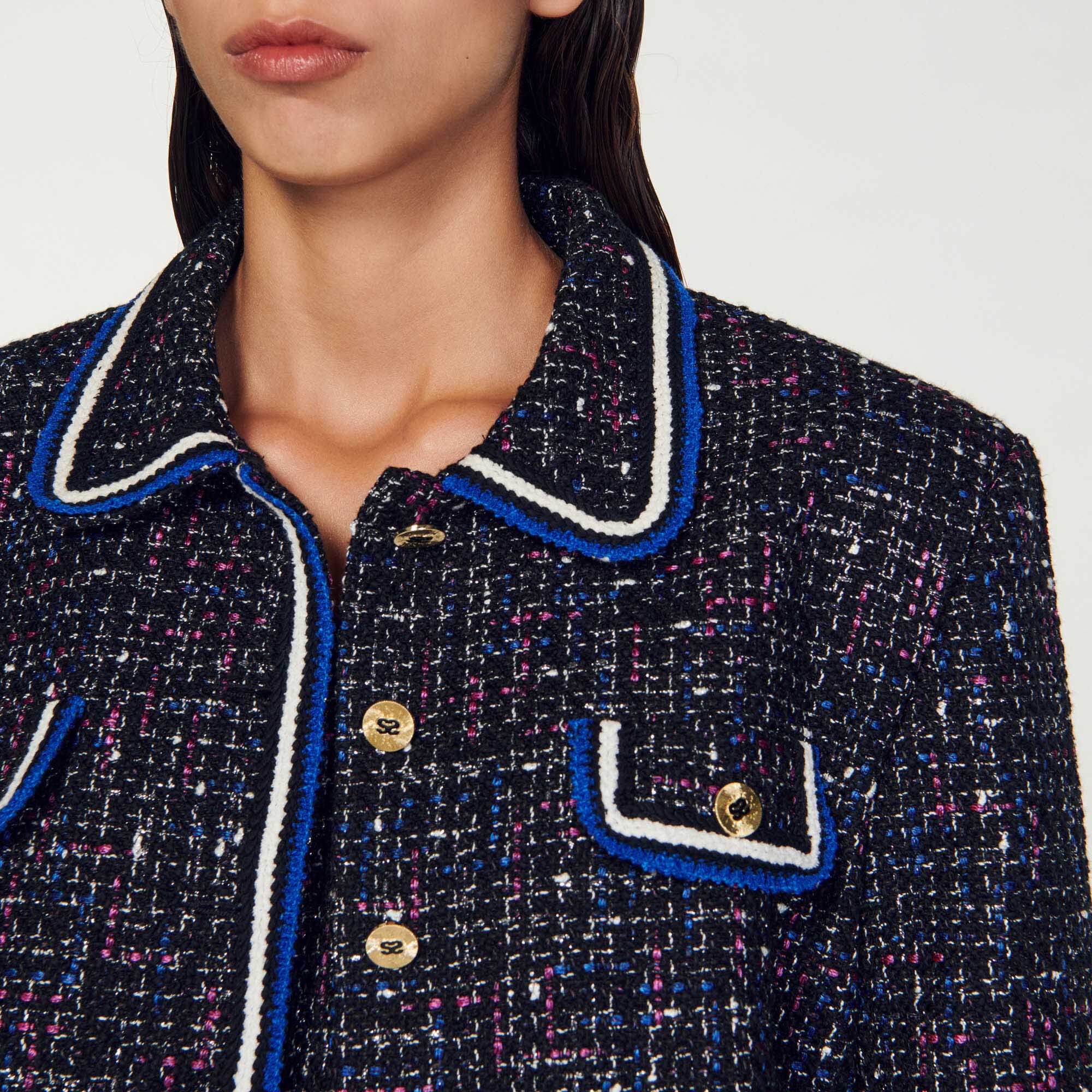 Sandro veste tweed sales
