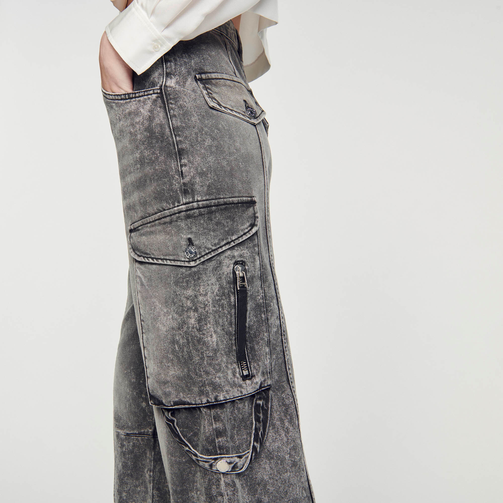 Faded cargo jeans Jeans Sandro paris