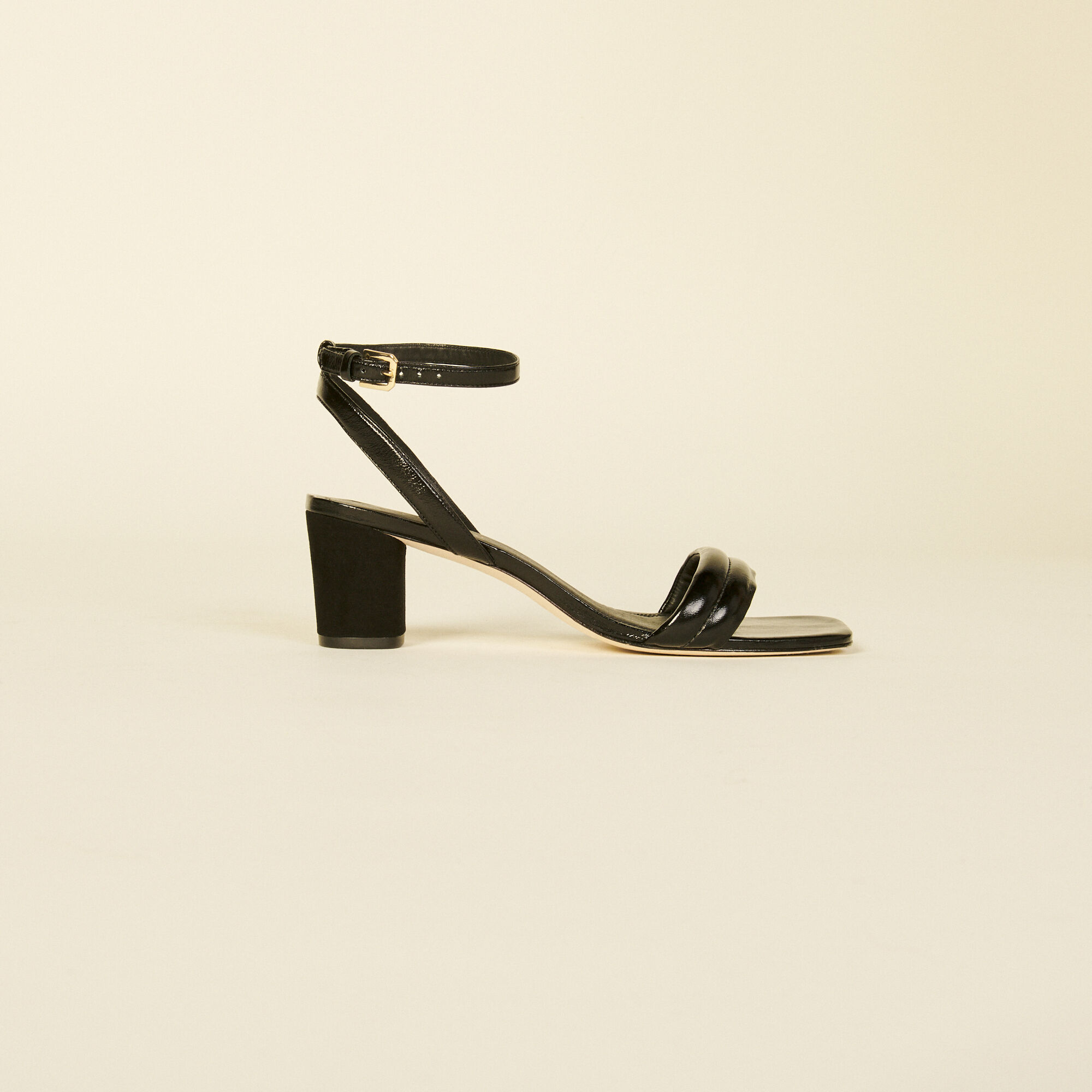 Patent leather sandal heel online