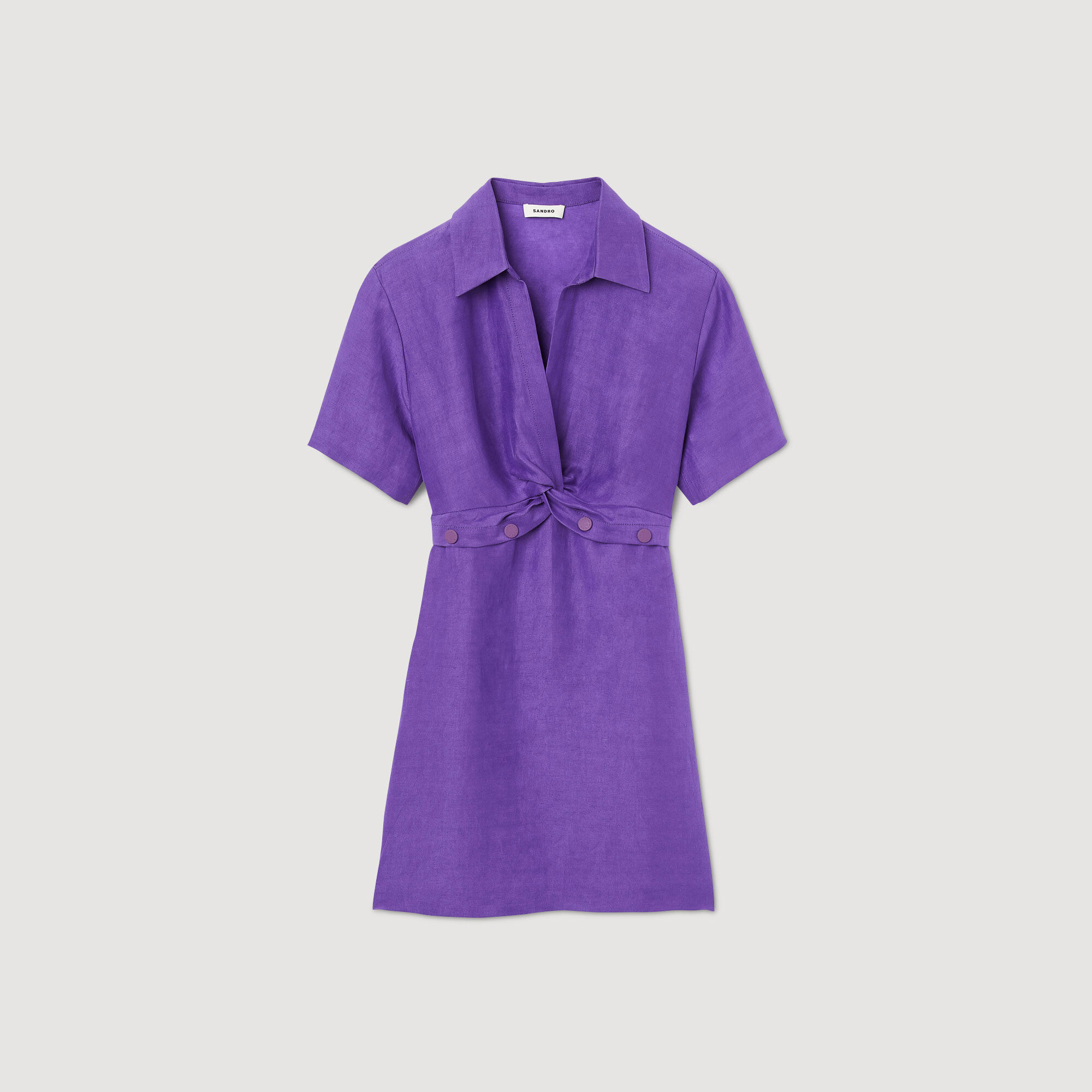 Short sleeve discount dress with collar