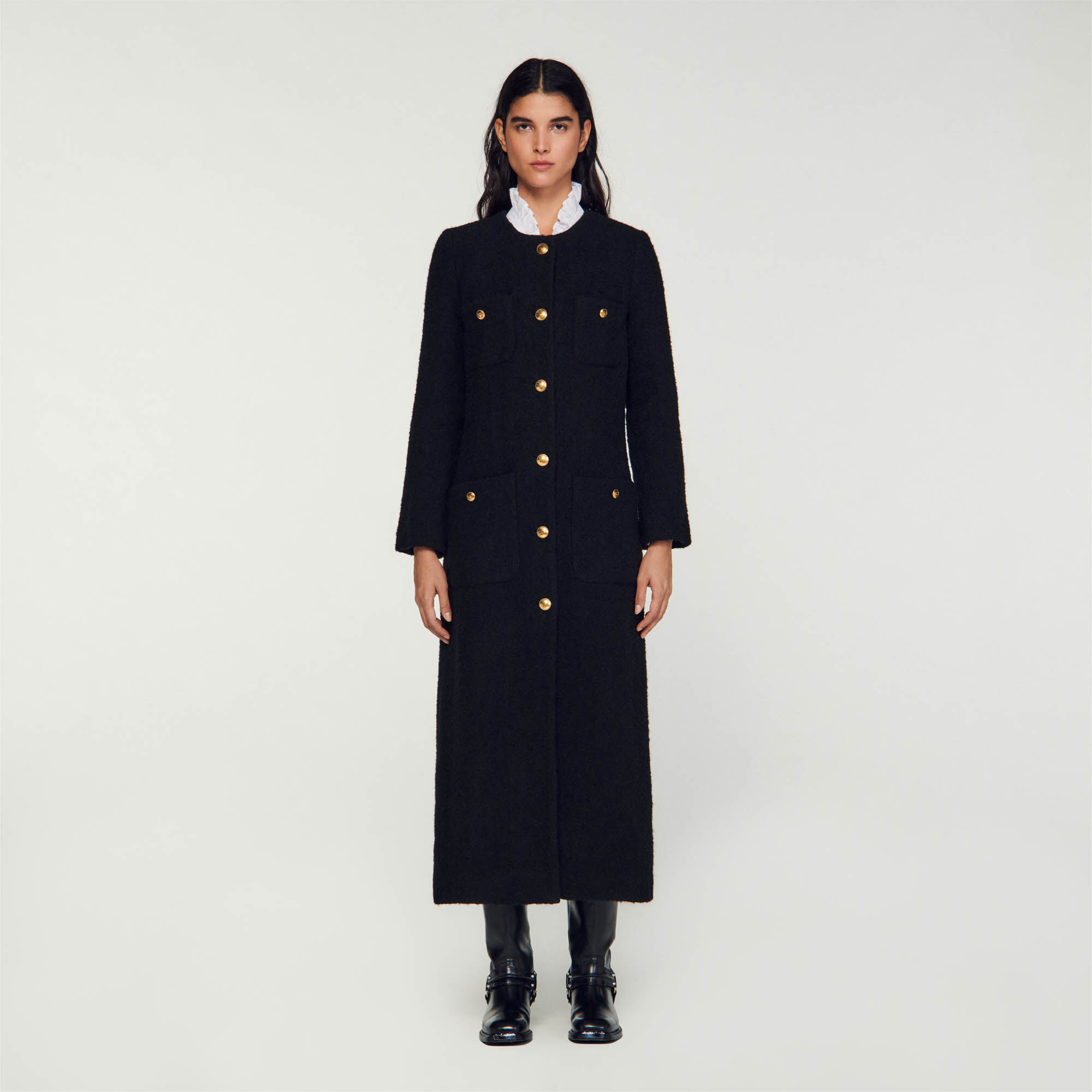 Sandro top long coat