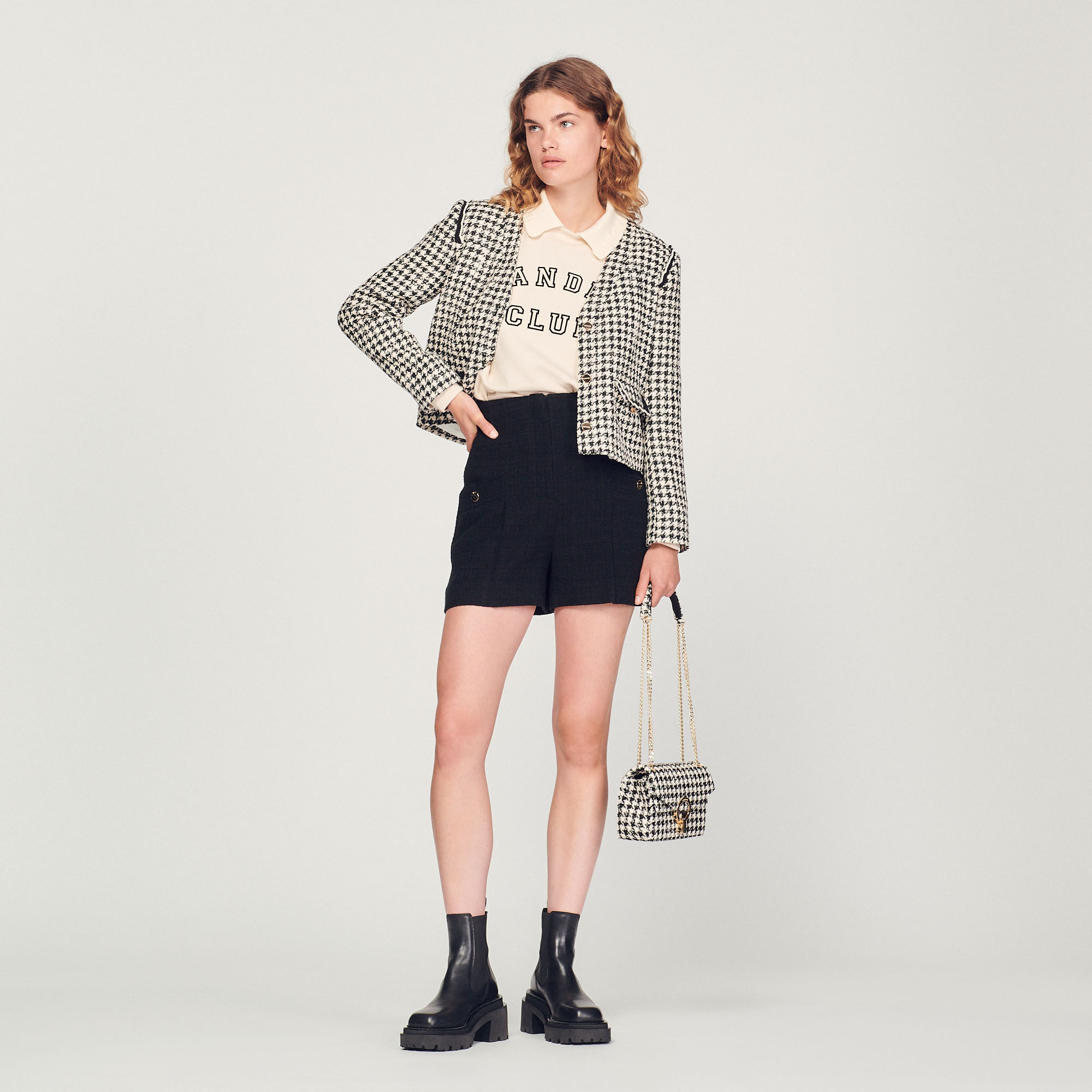 Sac yza hotsell sandro tweed