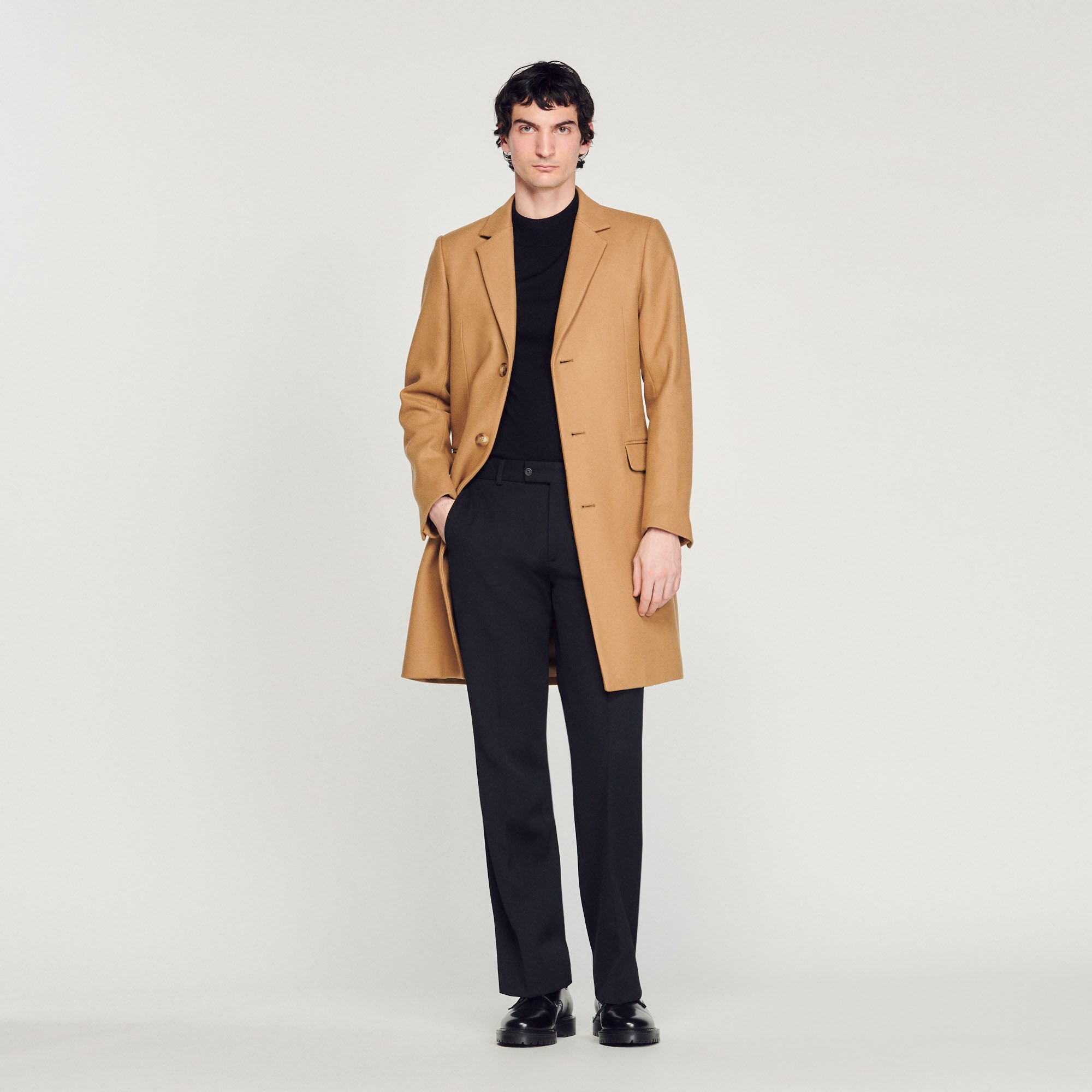 Sandro trench hotsell coat mens