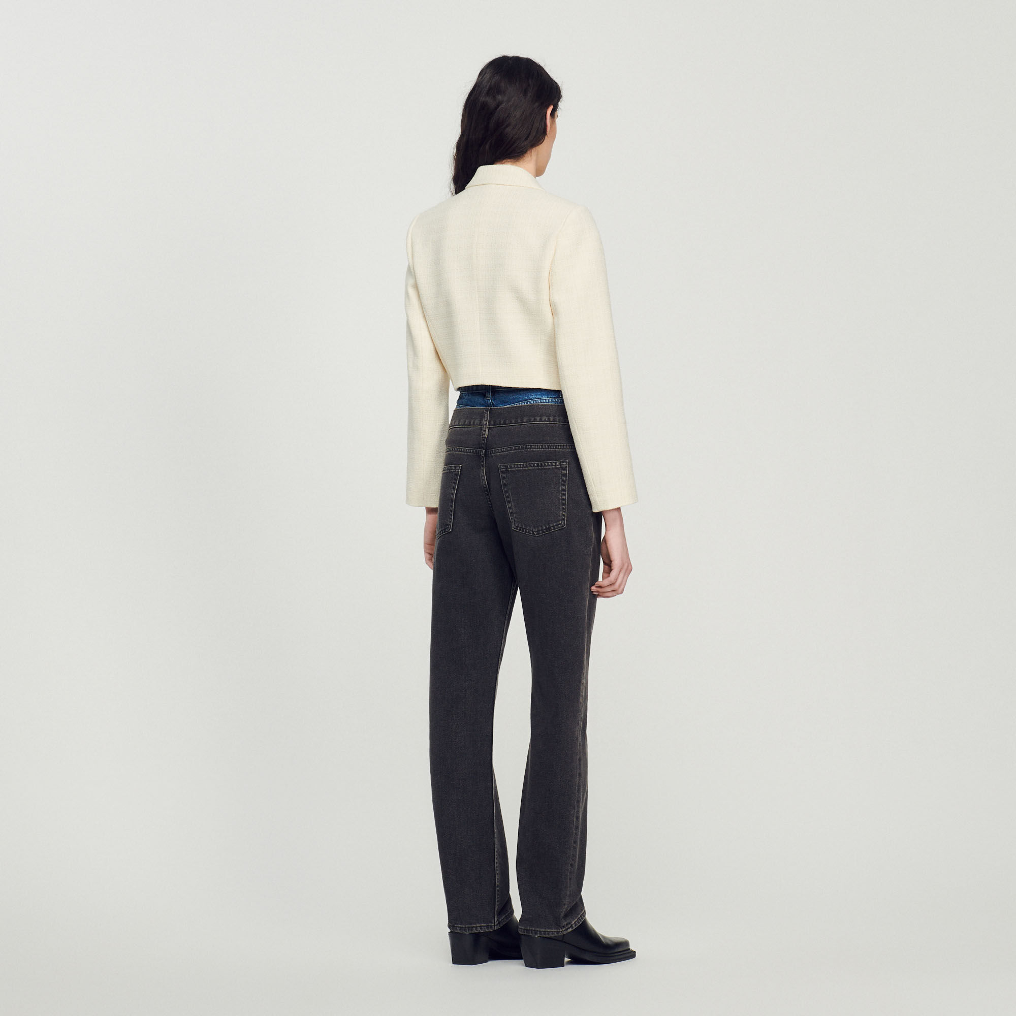 Cropped tweed button up jacket Blazers Jackets Sandro paris