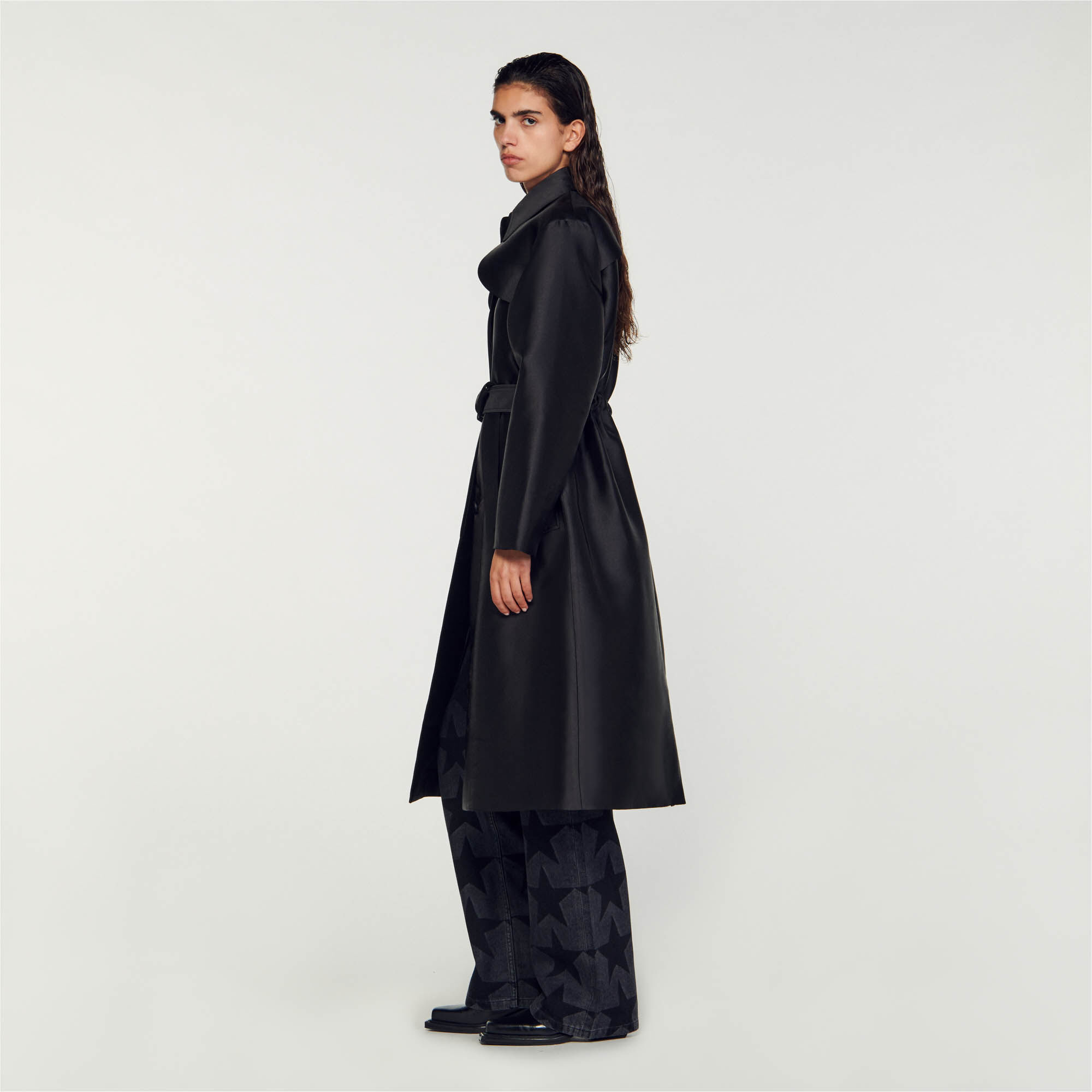 Trench coat sandro outlet femme