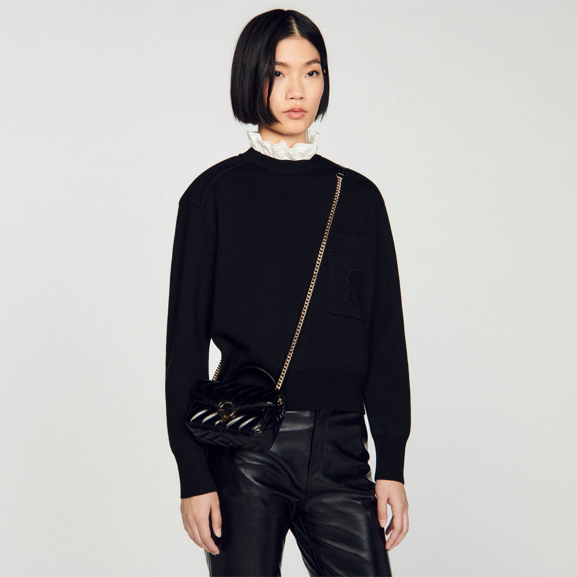 Mini sac noir femme deals