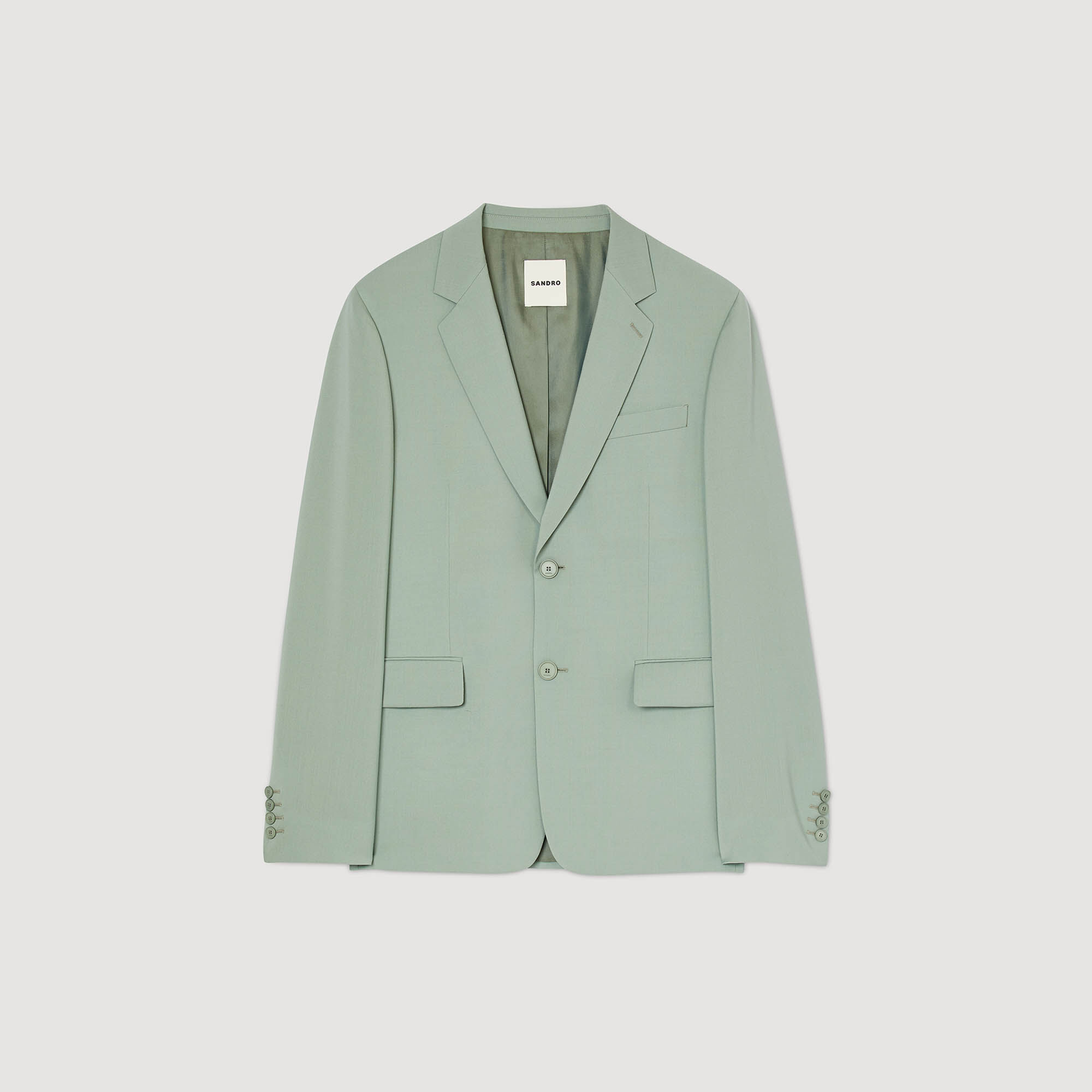 Sandro green suit cheap