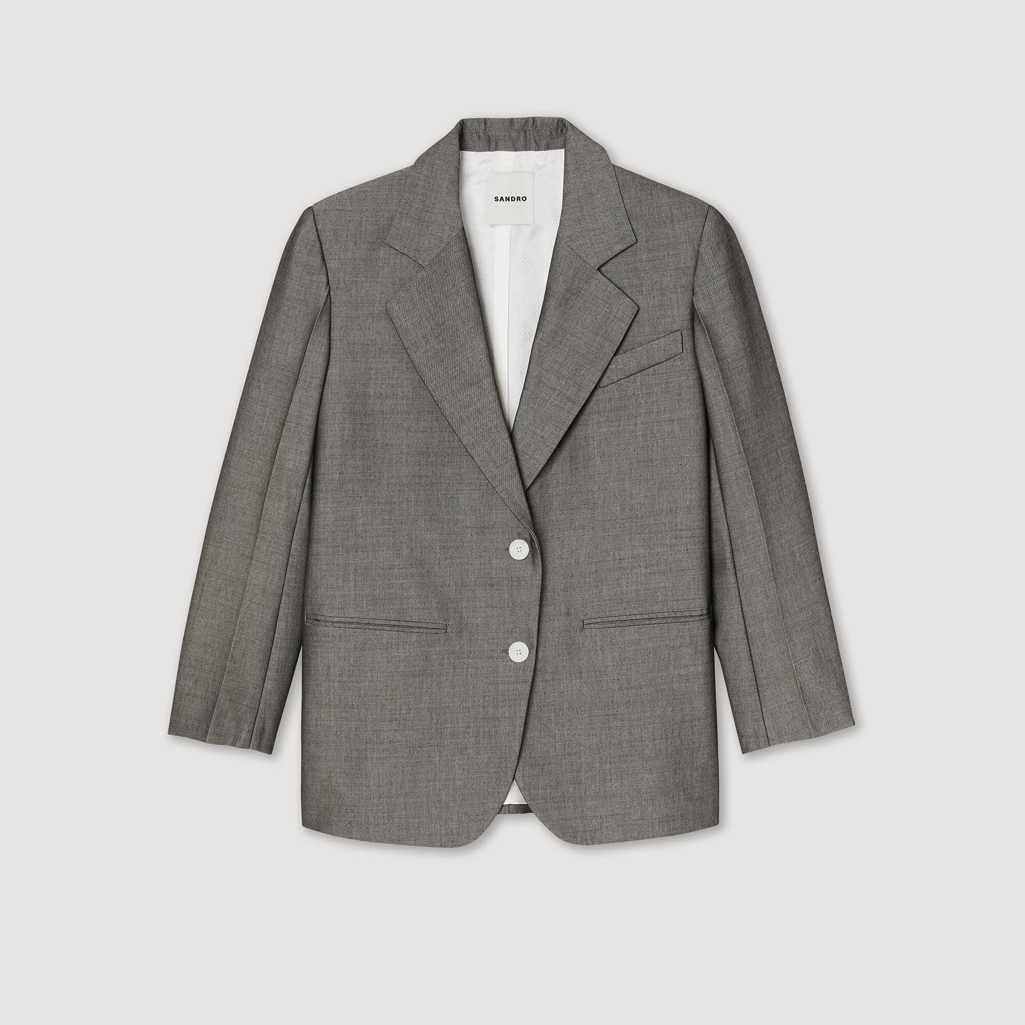 Sandro grey coat outlet