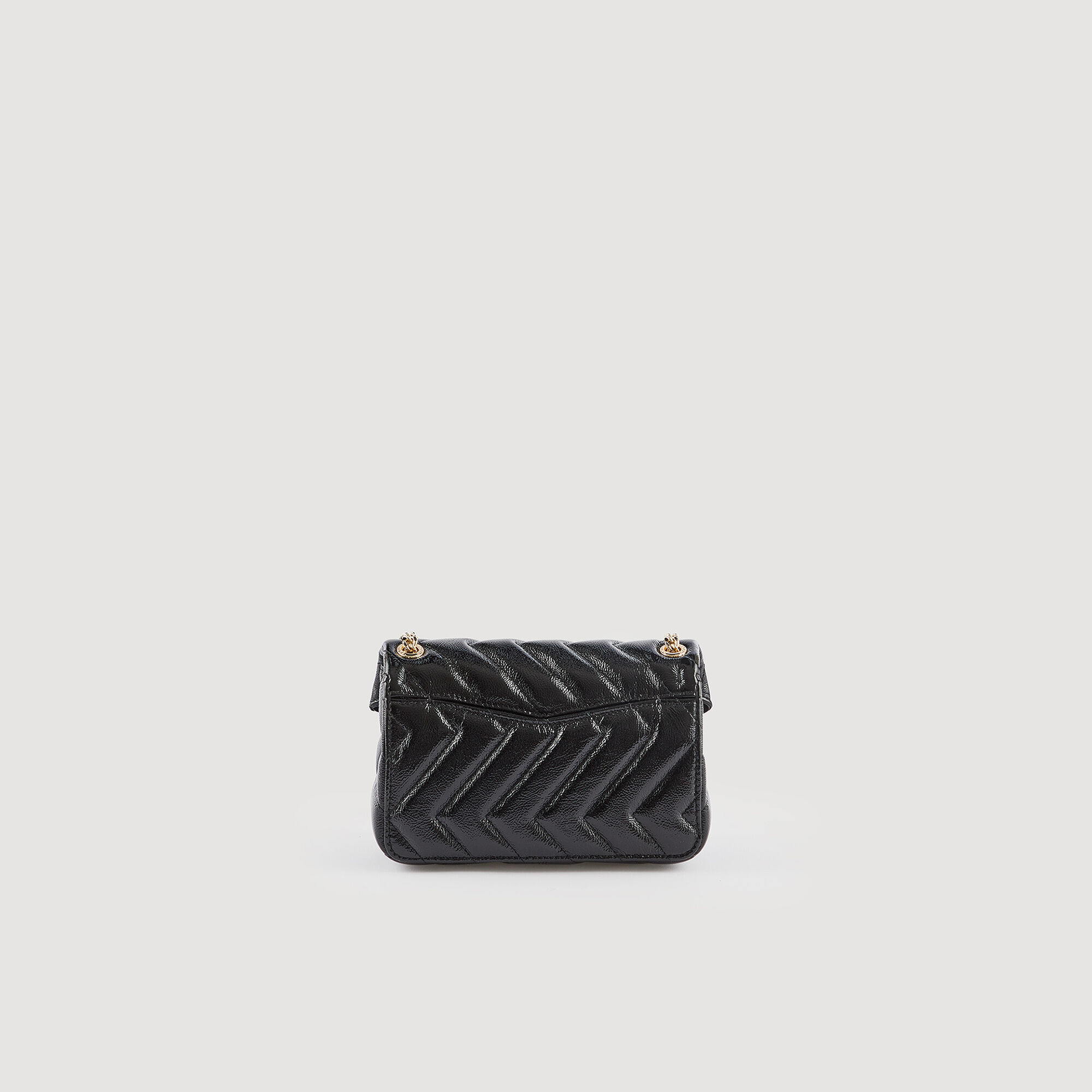 Small patent leather Yza bag All Bags Sandro paris