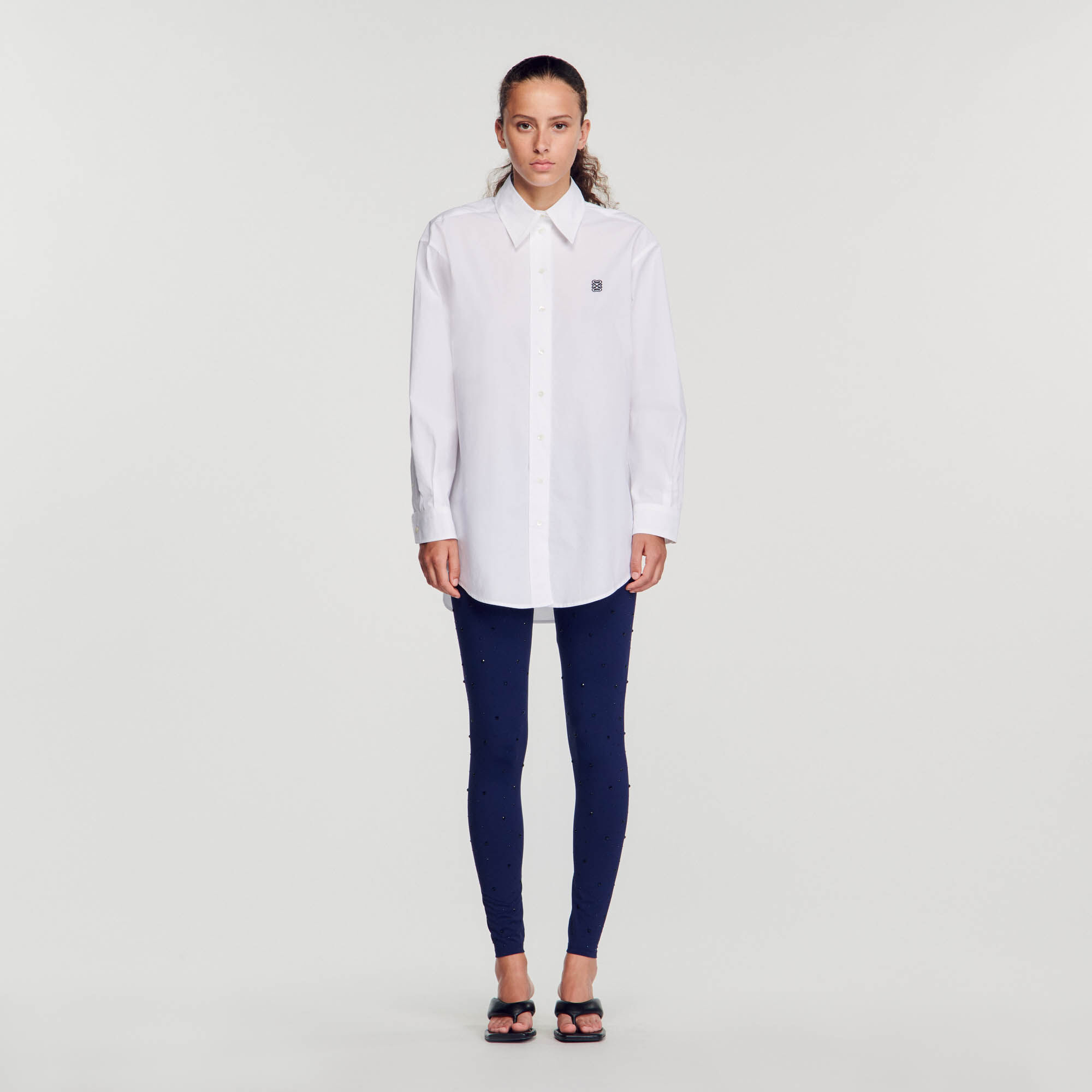 Oversized cotton shirt