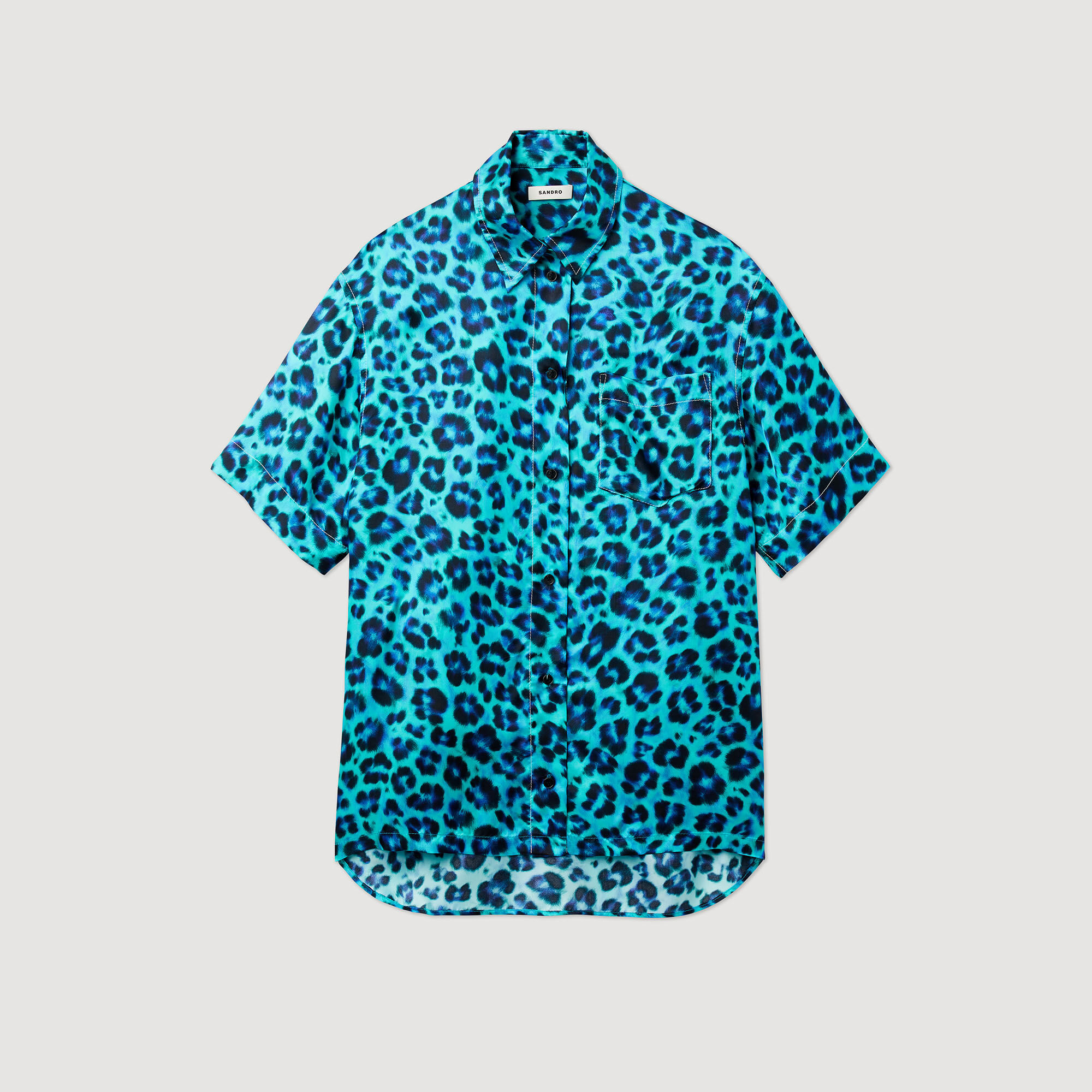 Oversized leopard shirt