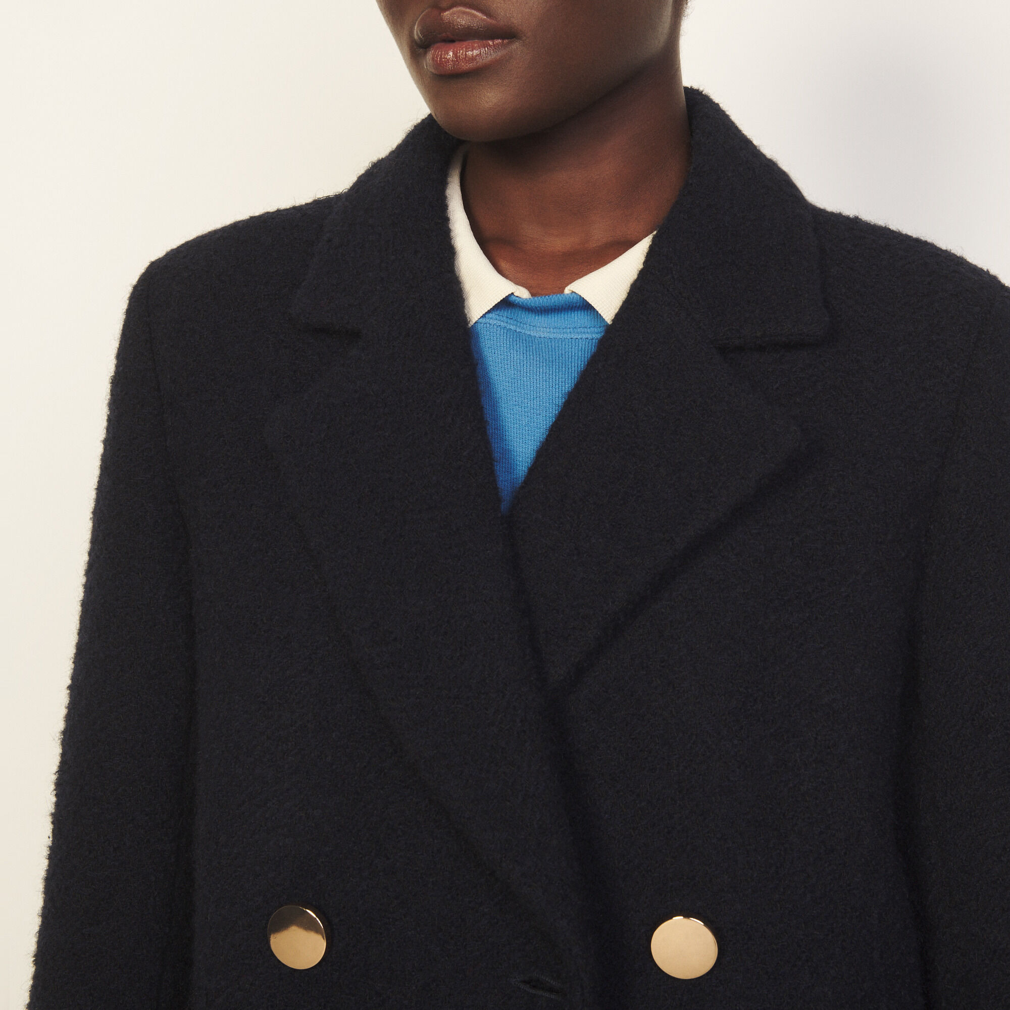 long navy coat