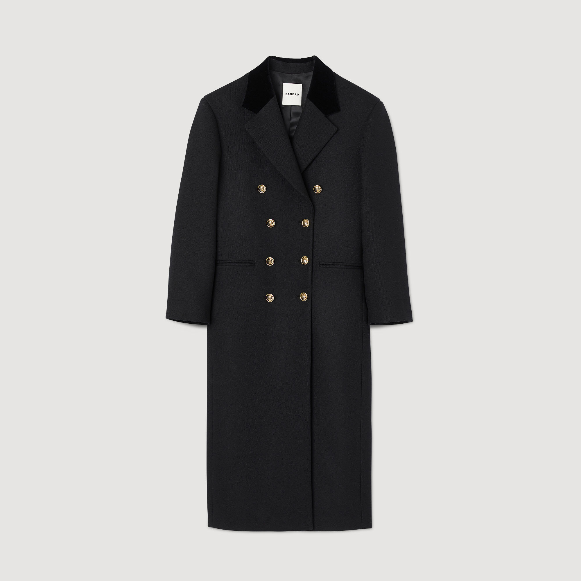 Sandro black coat sale