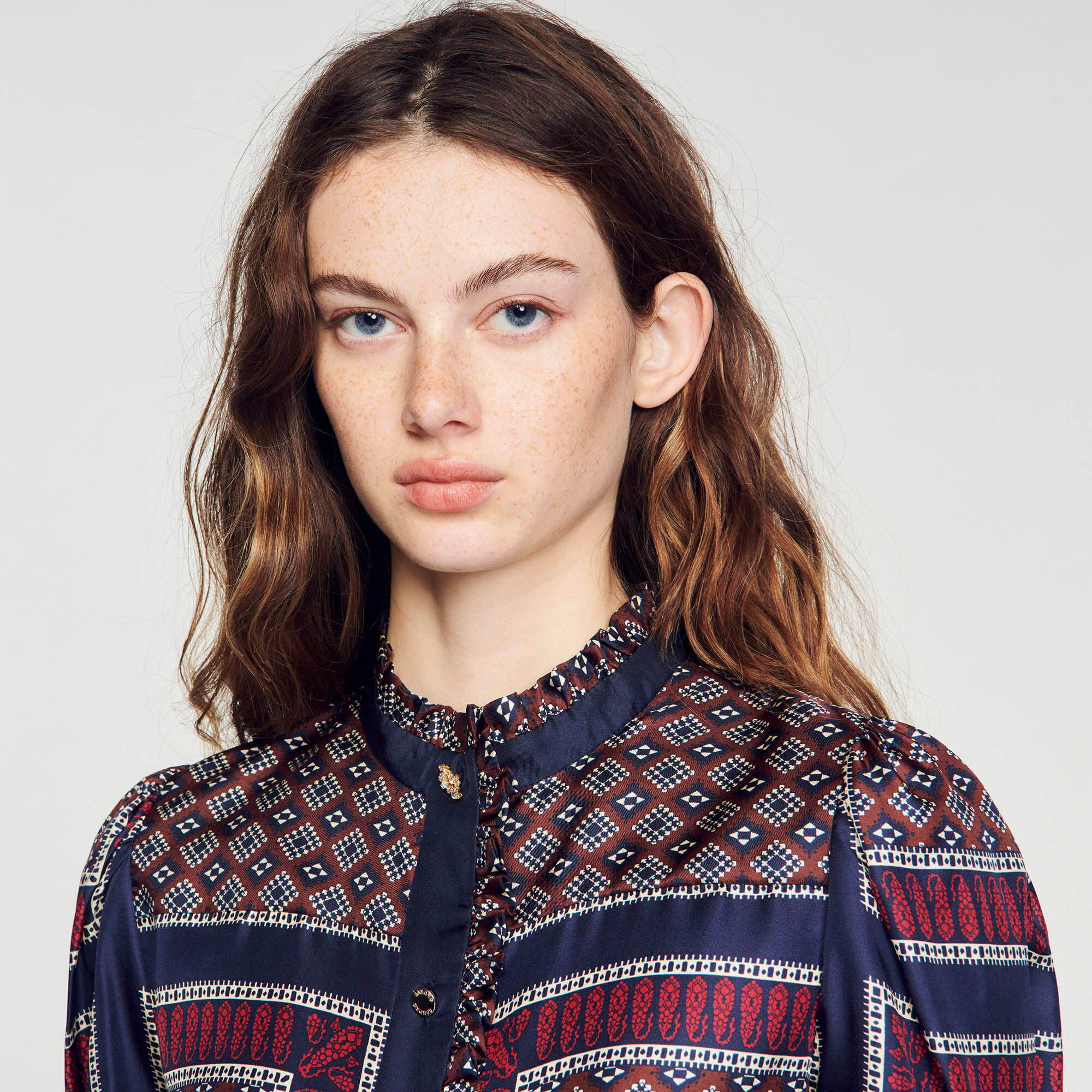 Chemise imprimé foulard zara sales